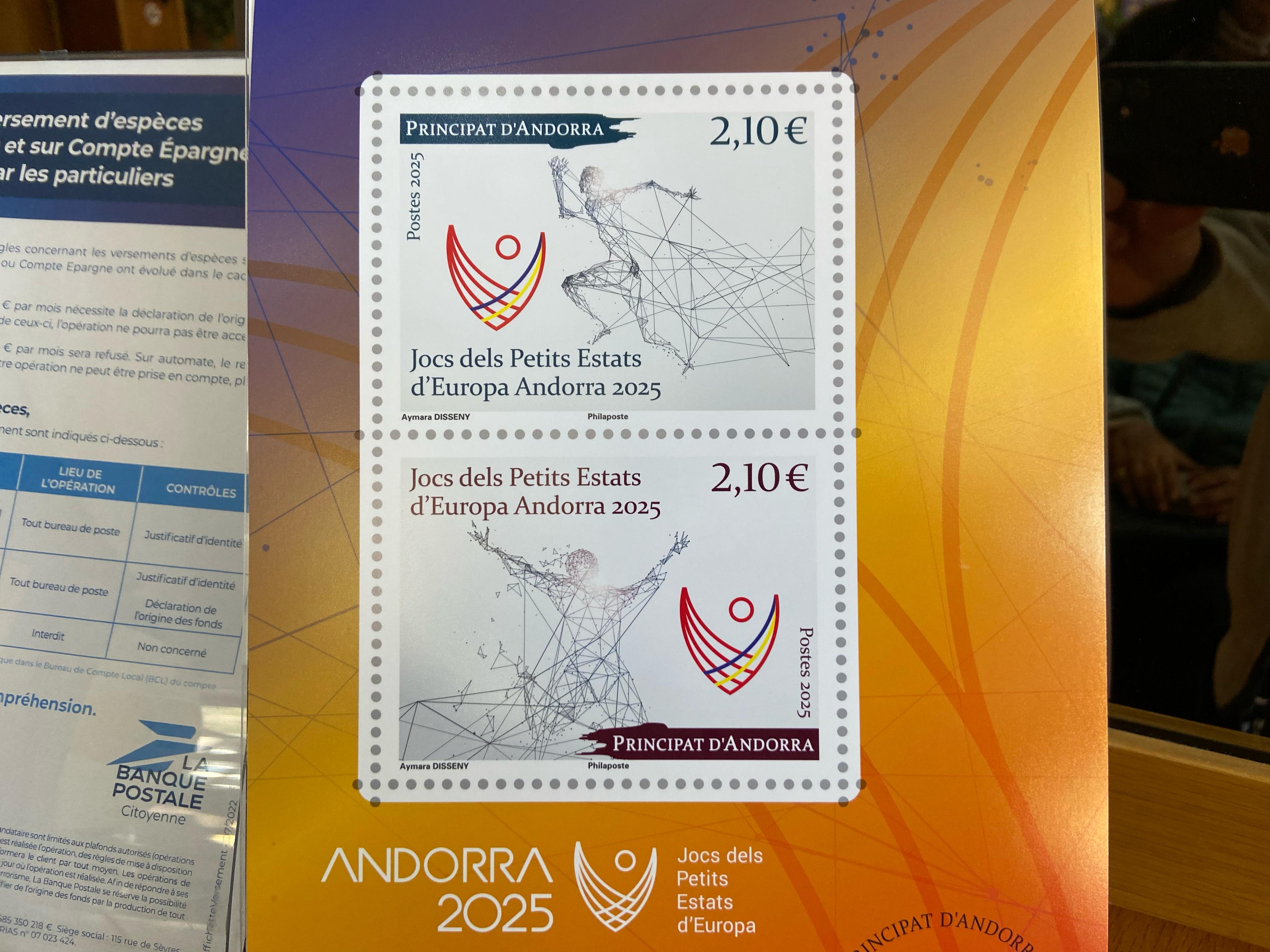 Aquest és el segell commemoratiu d'Andorra 2025.