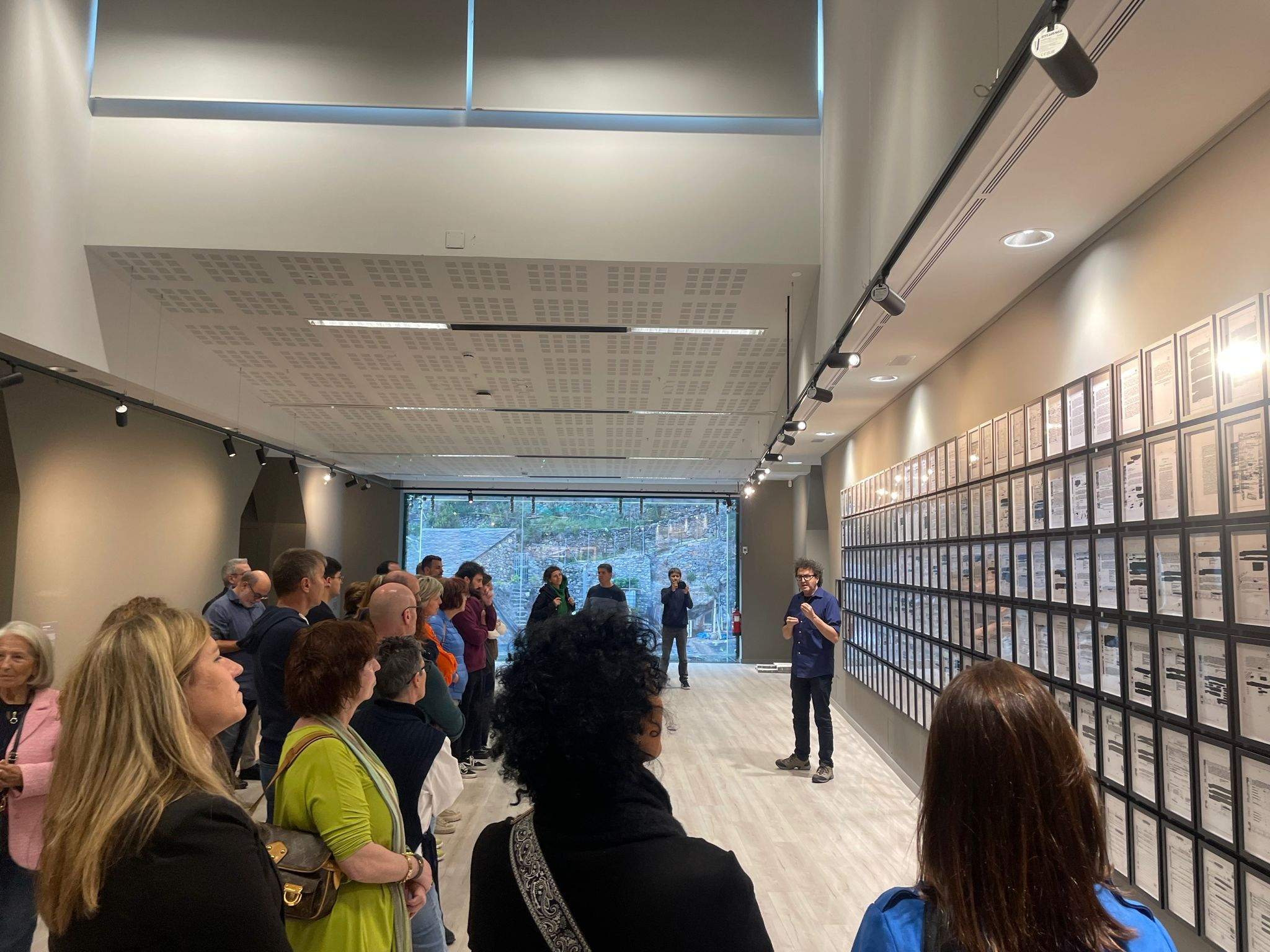 Un instant de la inauguració de la mostra sobre la censura.