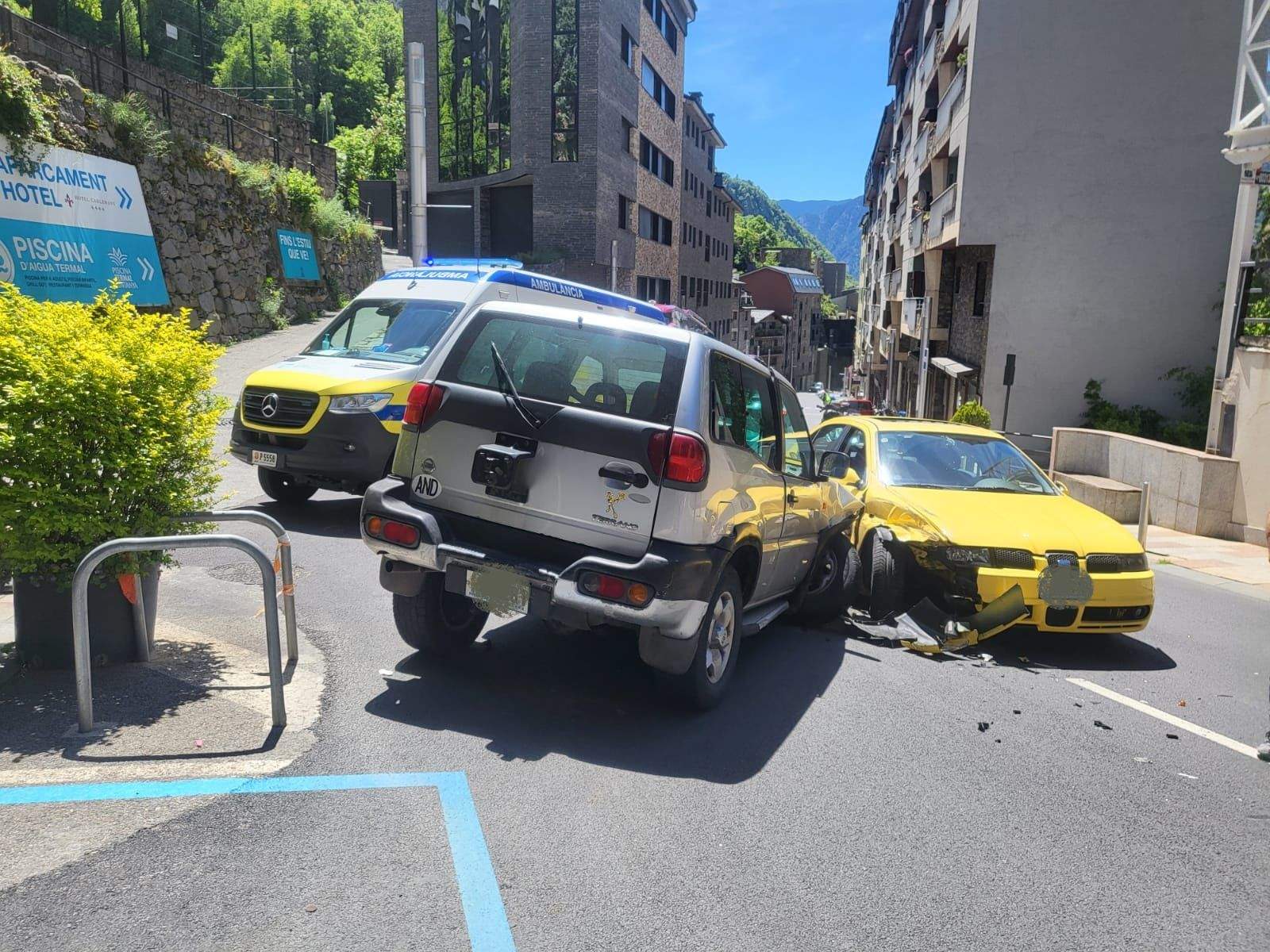 Els dos vehicles implicats en l'accident.