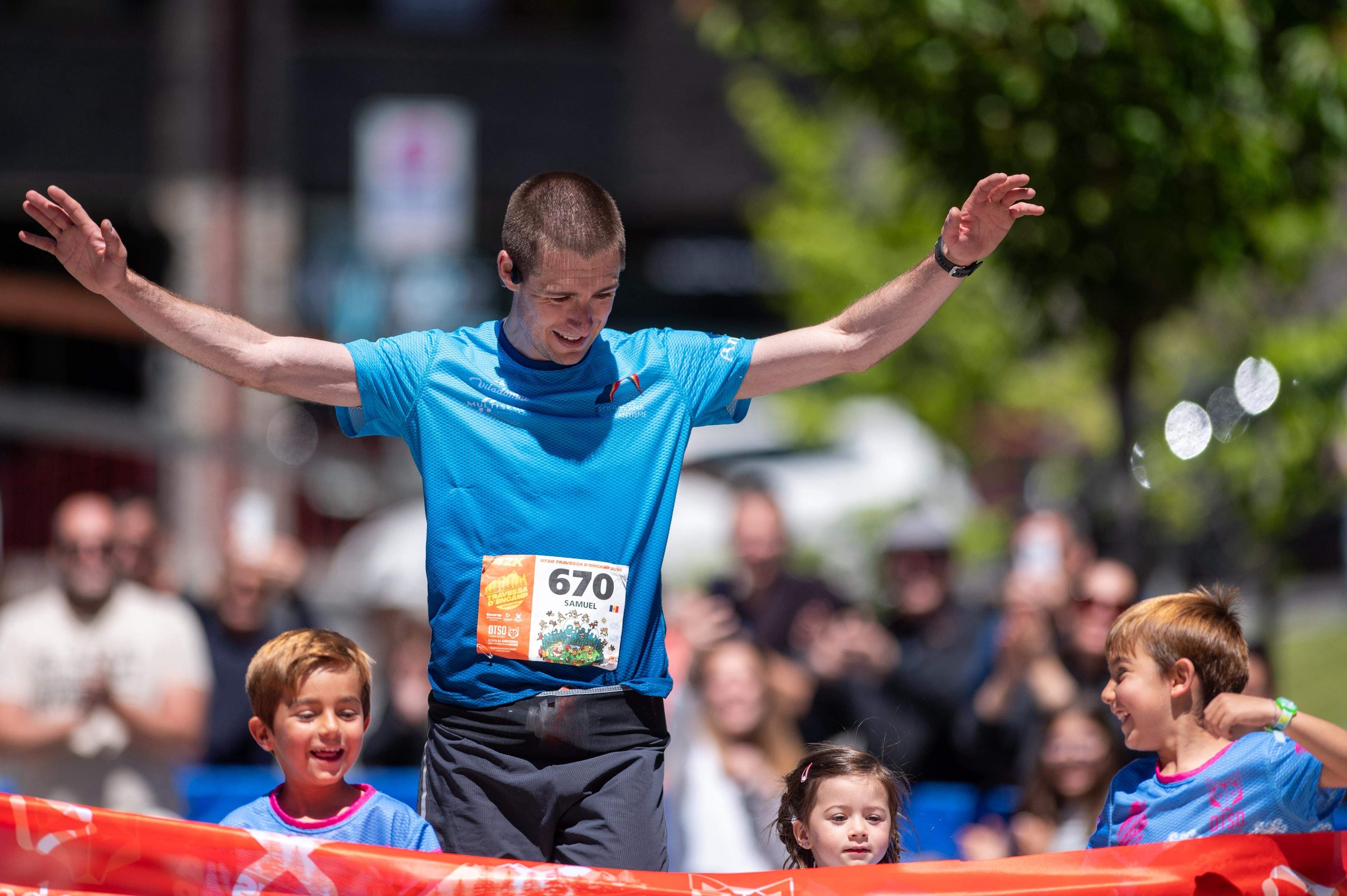 Samuel Ponce, guanyador de la cursa de 42 quilòmetres.