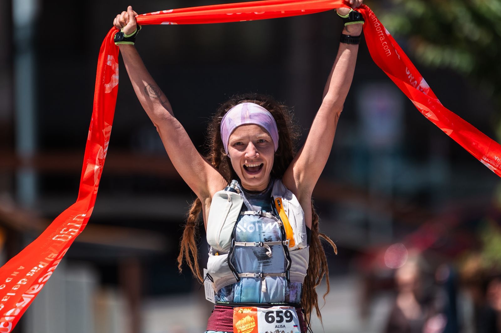 Alisa Prokhorova, guanyadora de la prova de 42 quilòmetres.