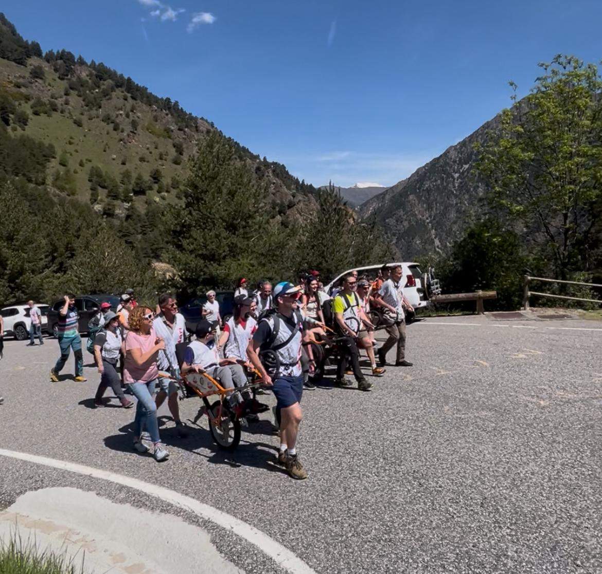 Els participants a l'acció de Hi arribarem i LAUEsport Els participants a l'acció de Hi arribarem i LAUEsport