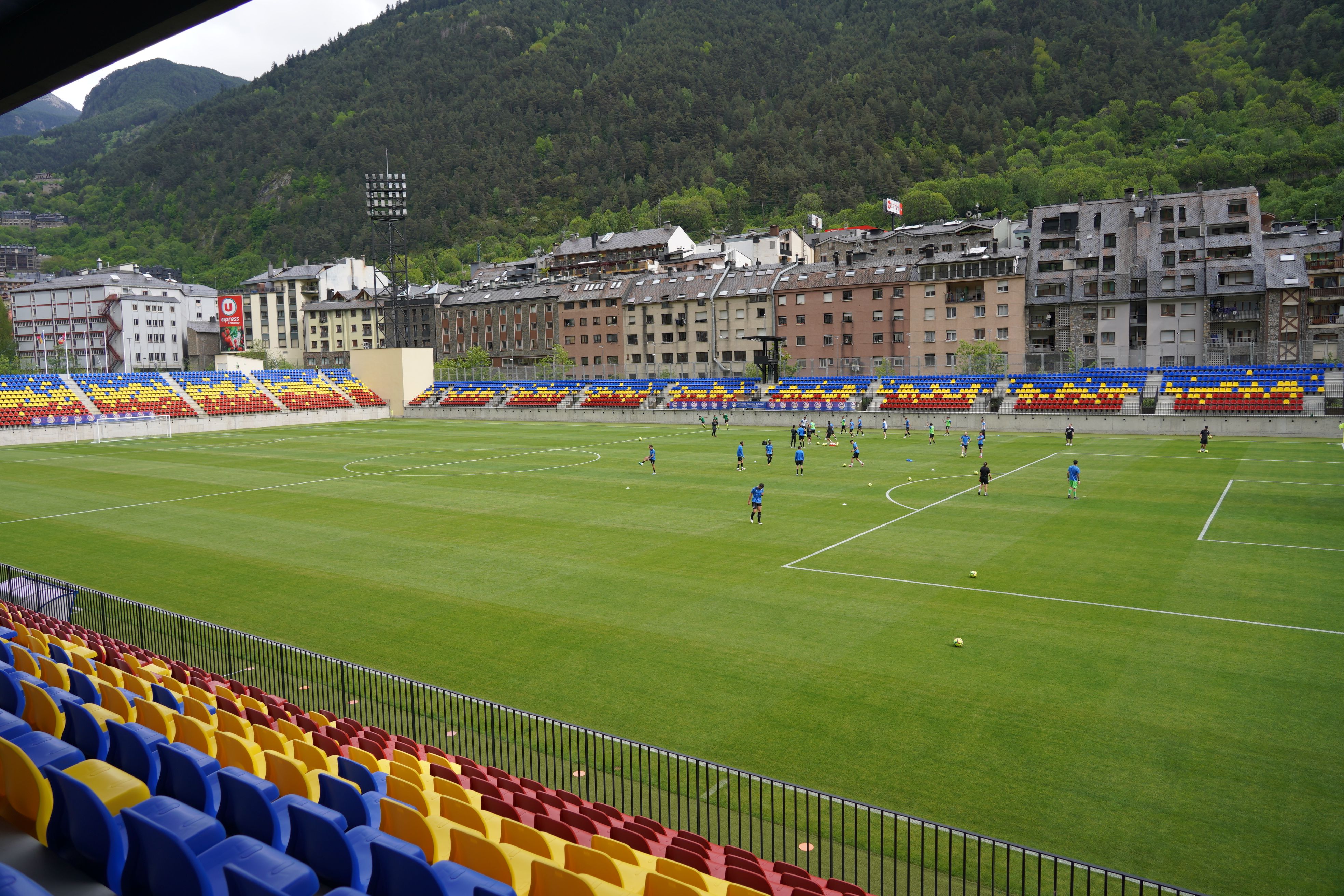 L'estadi de la FAF, a Encamp, en el dia de la seva estrena.