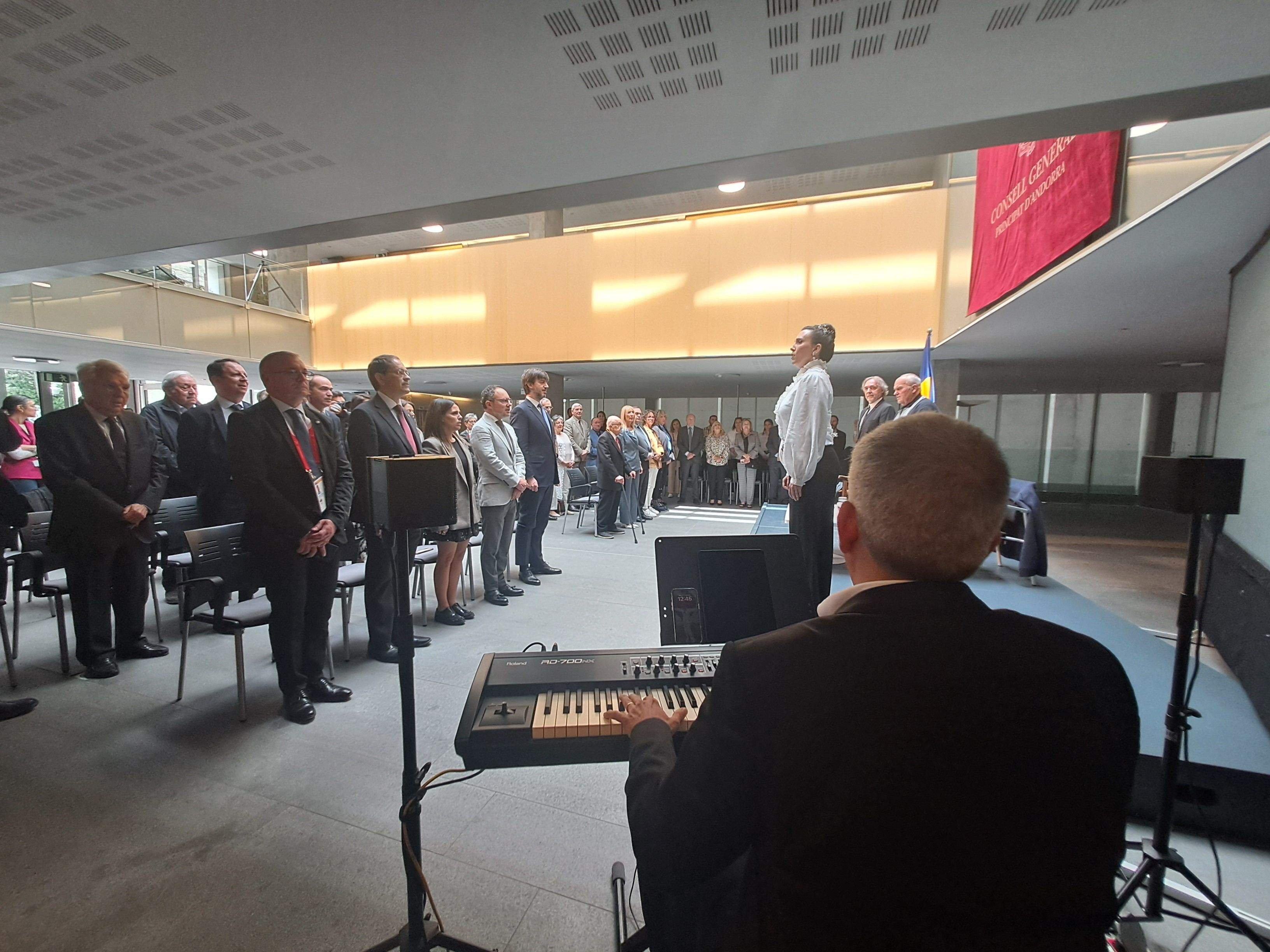 L'acte s'ha tancat amb l'himne andorrà. L'acte s'ha tancat amb l'himne andorrà.