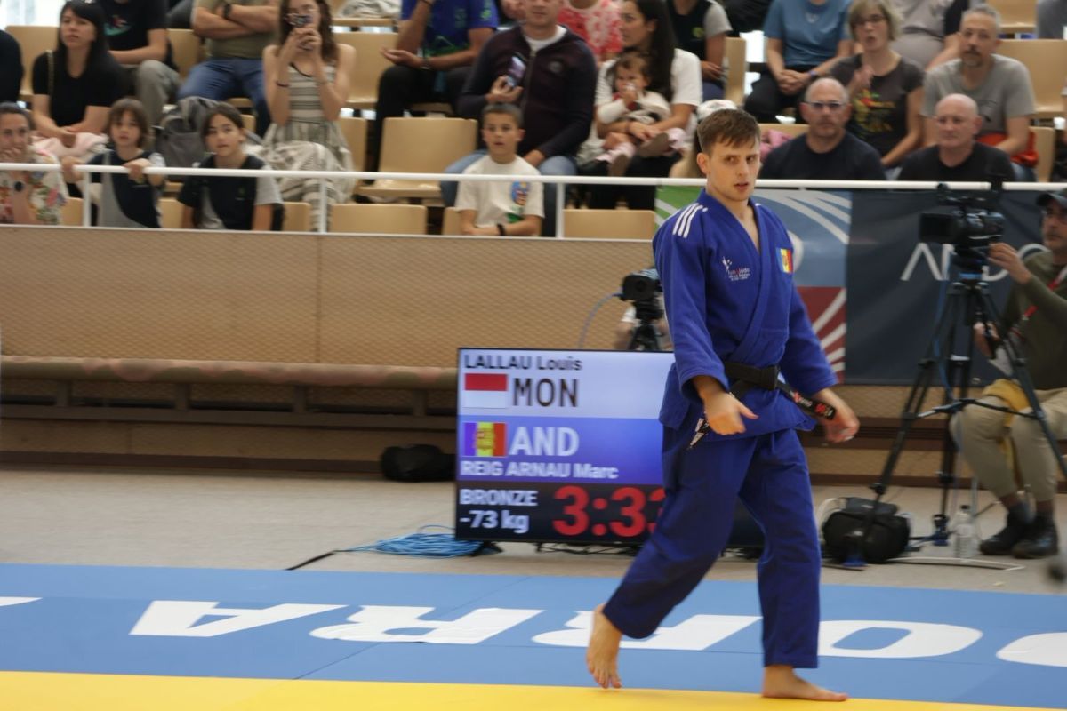 Marc Reig, durant el seu combat pel bronze al Prat Gran.