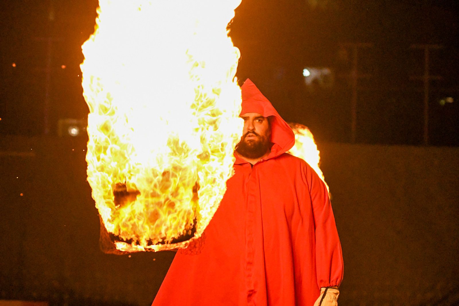 Un dels fallaires que van participar en la cerimònia.