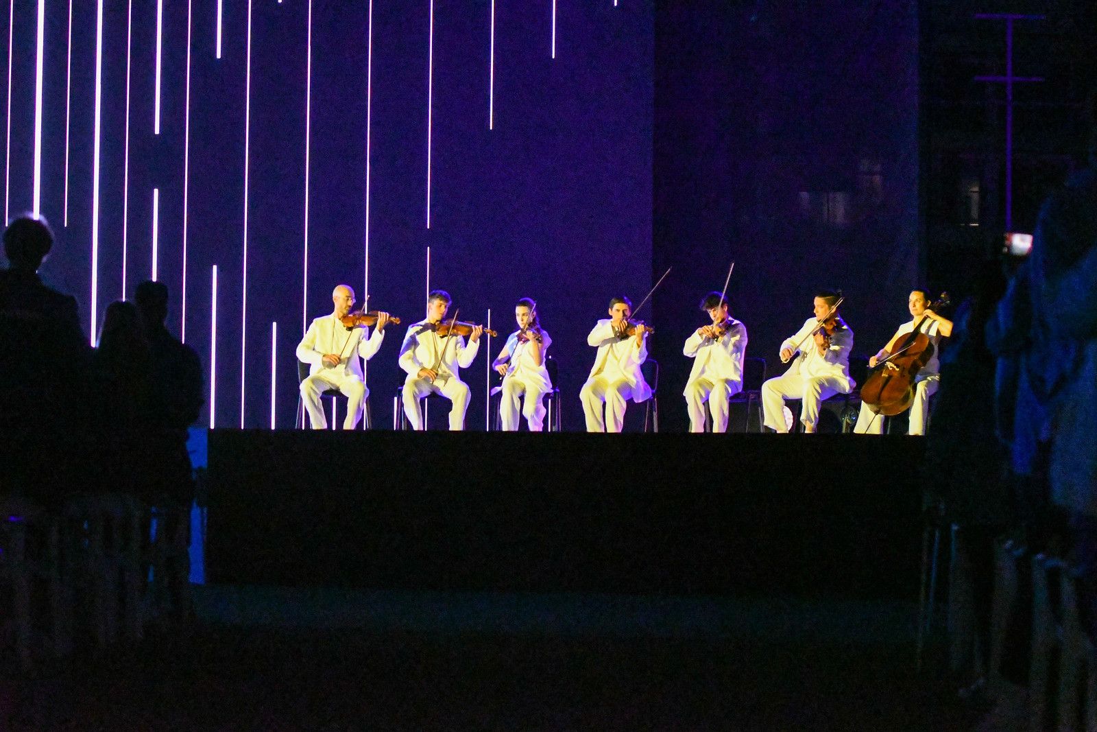 Un moment de la interpretació de l'himne.