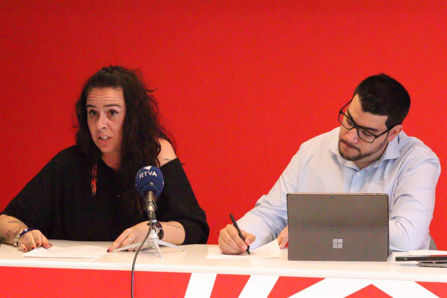 Carla Guinot i Pere Baró durant la roda de premsa.