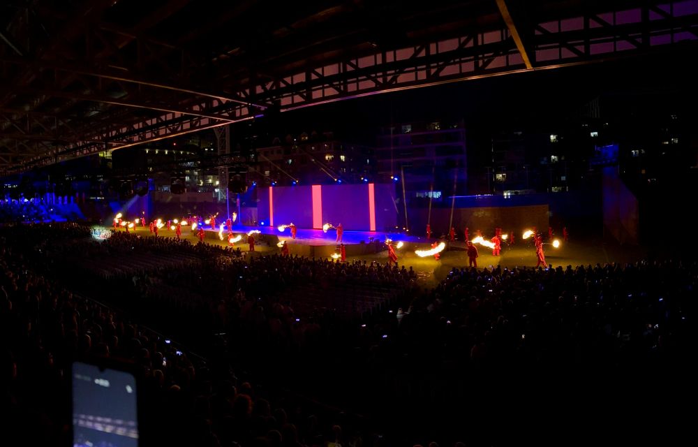 Un moment de la cerimònia inaugural.