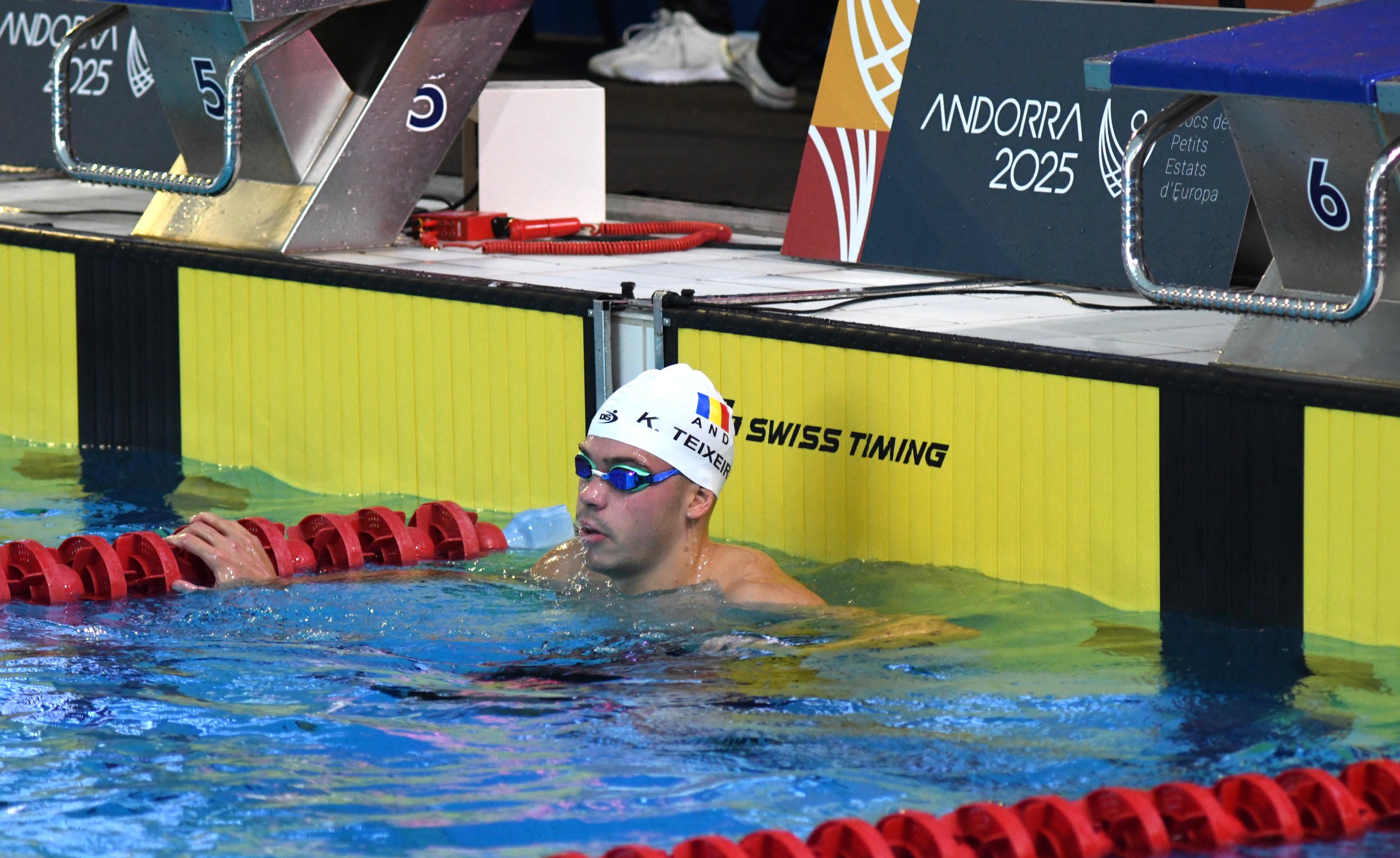 Kevin Teixeira, durant la cursa de 800 metres lliures. Kevin Teixeira, durant la cursa de 800 metres lliures.