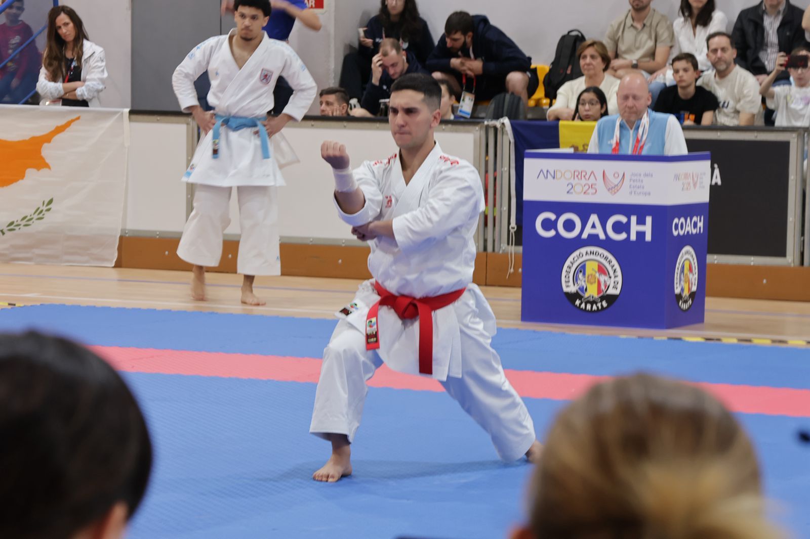 Silvio Moreira, durant la competició aquest matí a LAUEsport. Silvio Moreira, durant la competició aquest matí a LAUEsport.