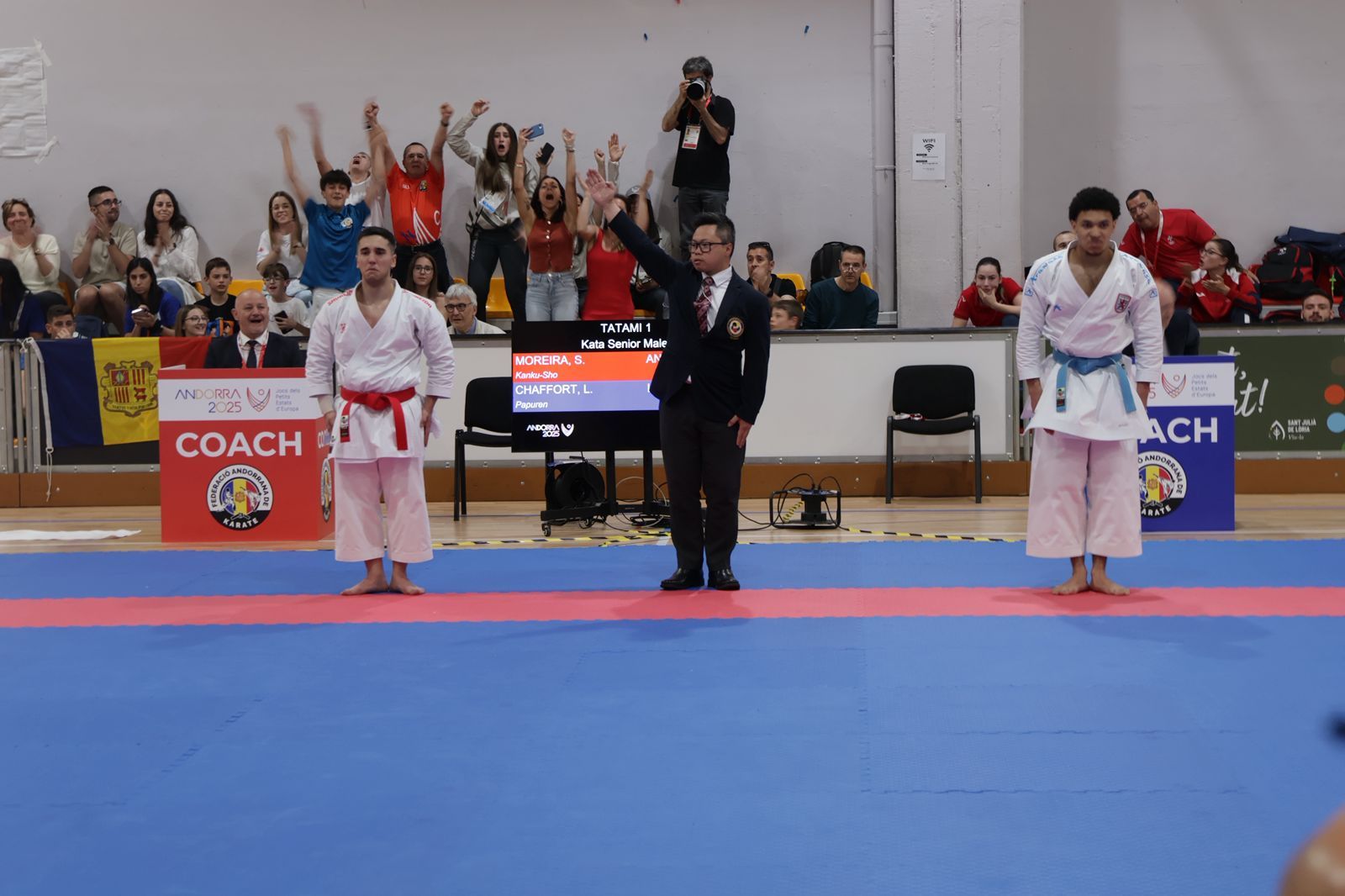 Silvio Moreira, guanyador de la final de kata per decisió unànime.