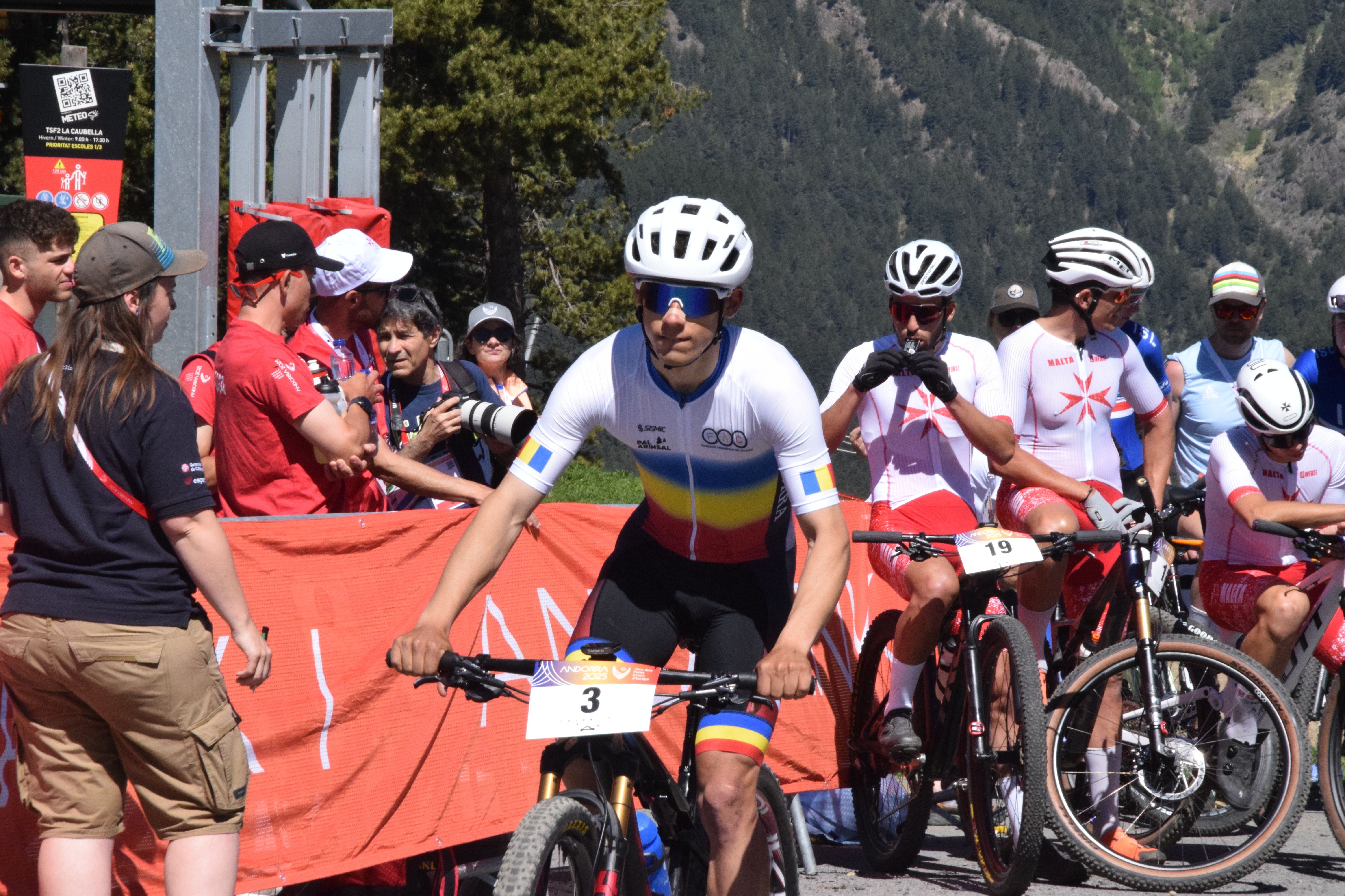 Roger Turné, a la sortida de la cursa de Pal.