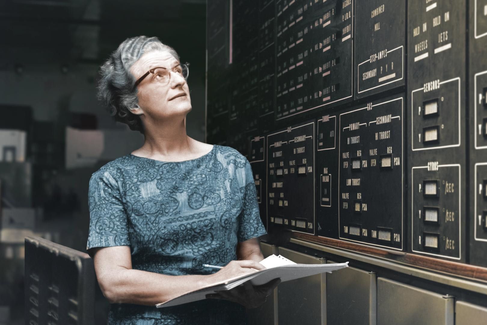 Nancy Grace Roman al Centre Goddard de la NASA al voltant del 1972 La portaveu del Sindicat, Rebeca Bonache.