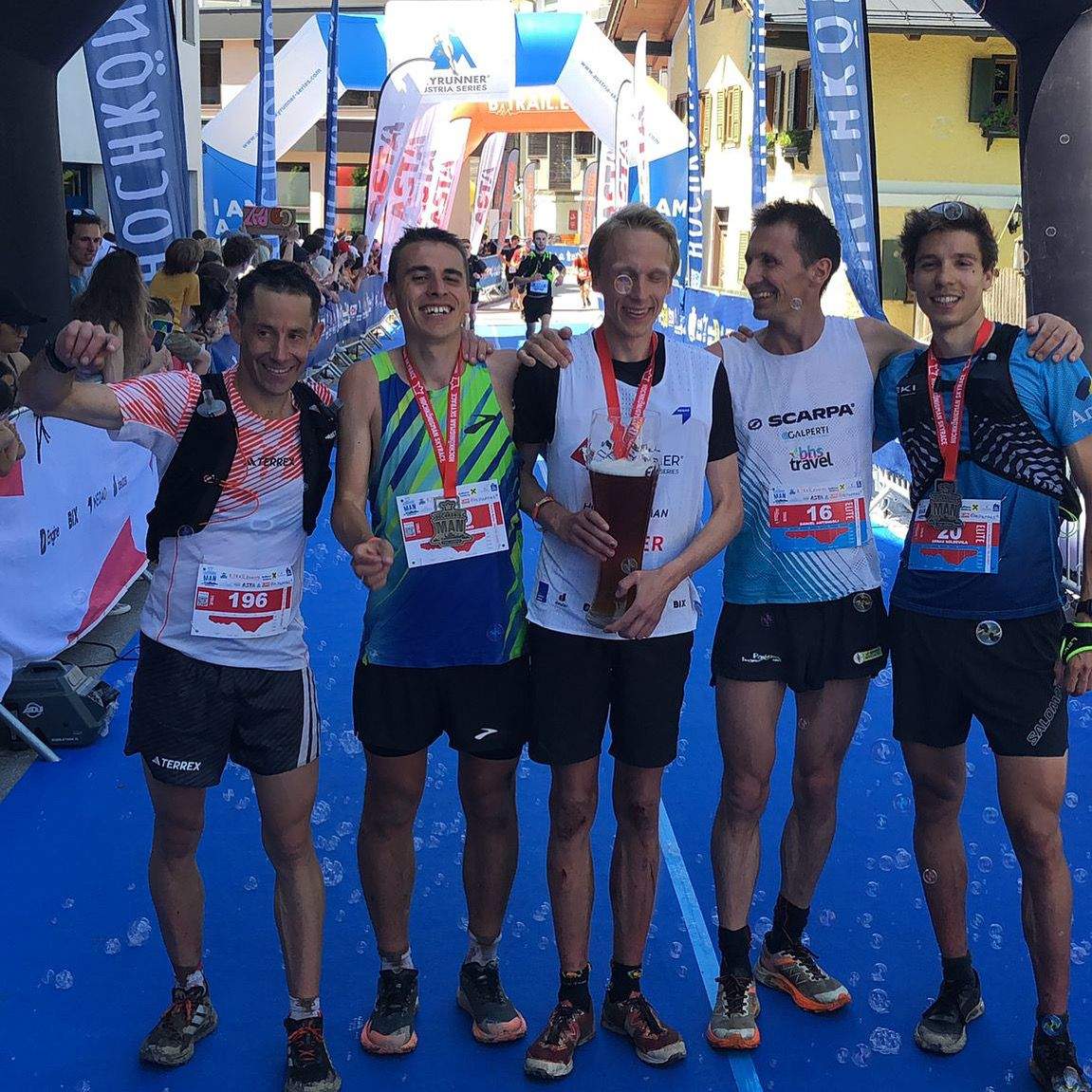 Top-5 de la cursa austríaca, amb Arnau Soldevila entre els millors.