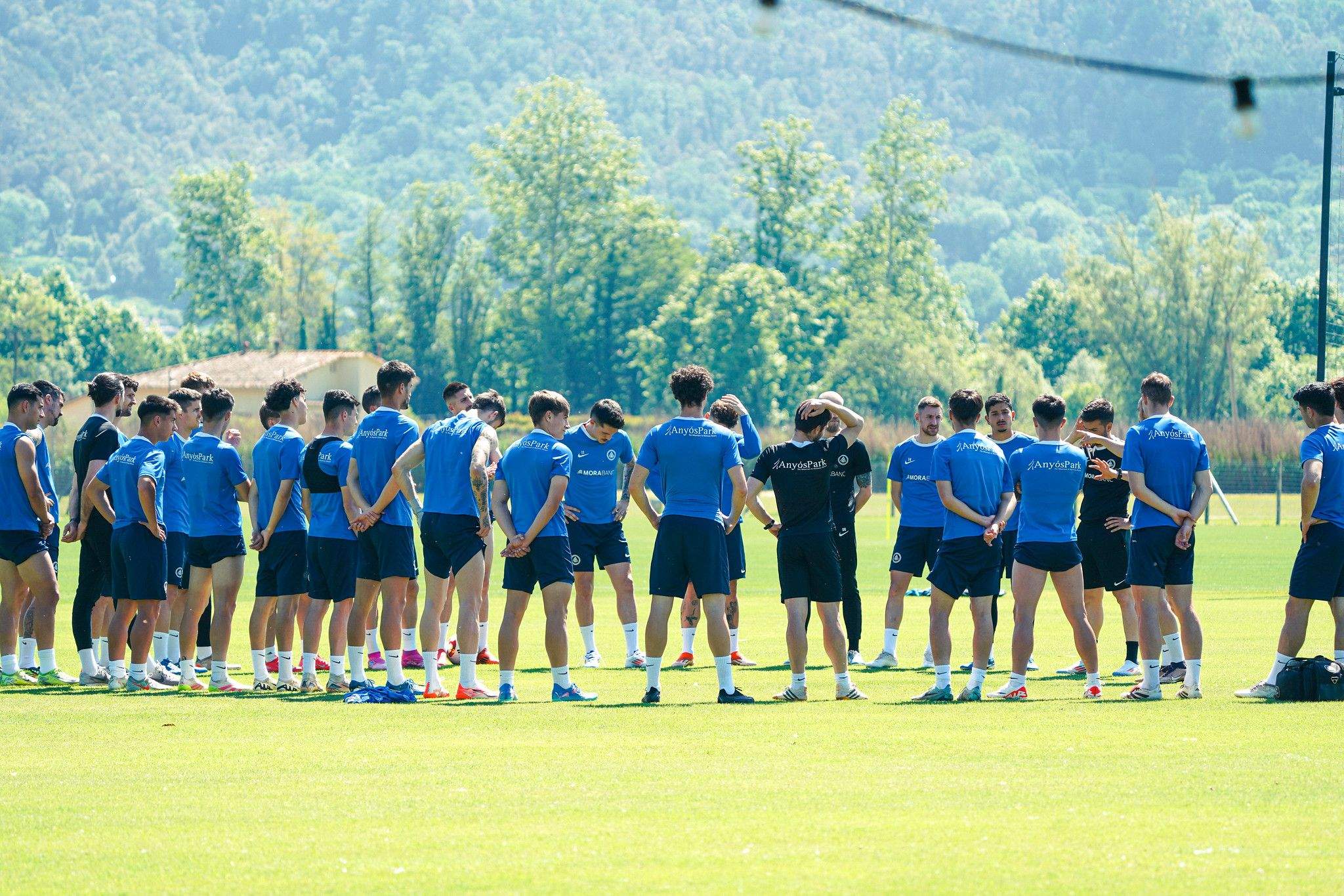 Els jugadors de l'FC Andorra, concentrats aquesta setmana a les instal·lacions de RoyalVerd.
