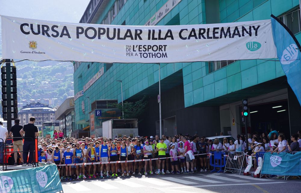 Punt de sortida Cursa Popular Illa Carlemany.