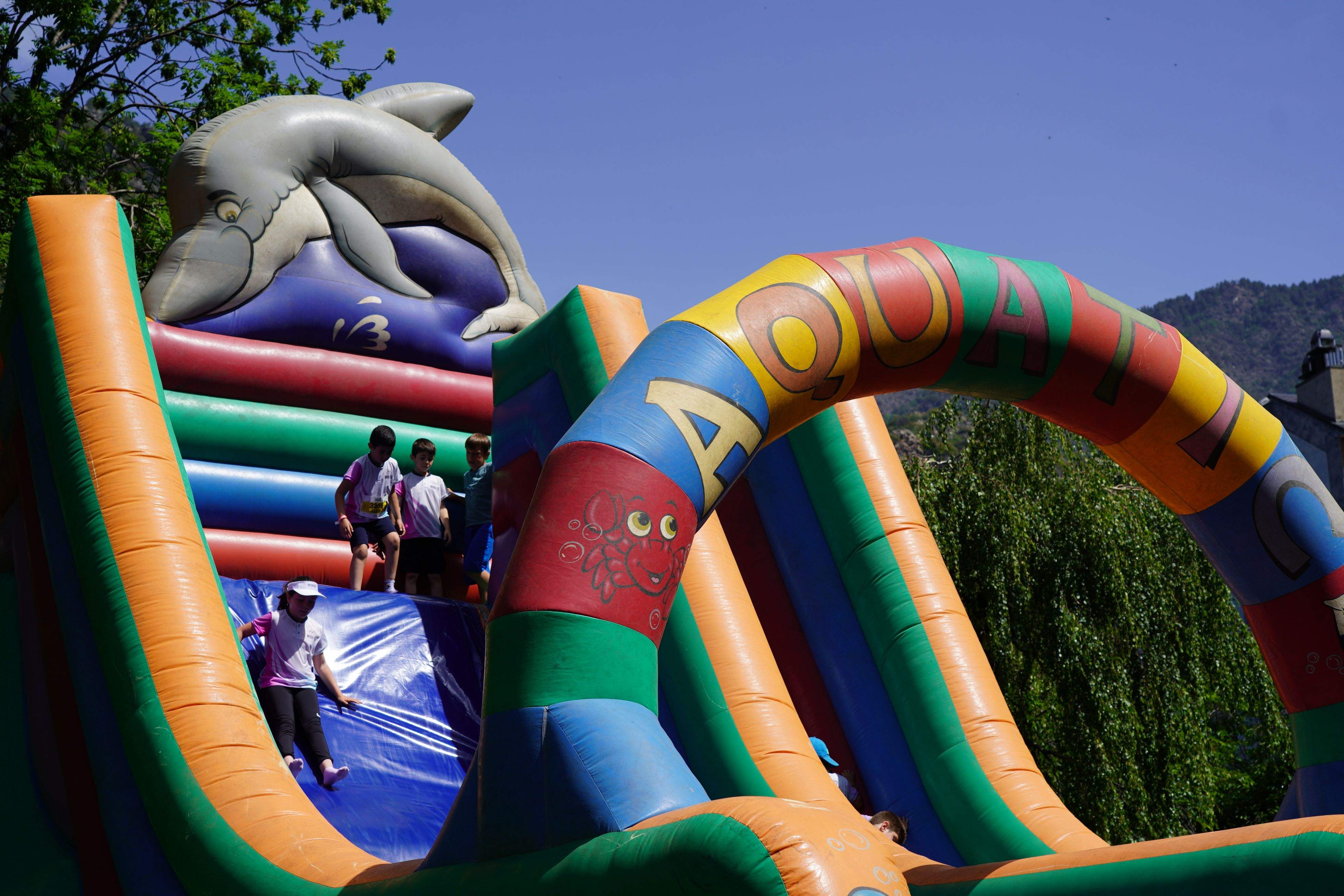 Zona d'inflables del Parc Central