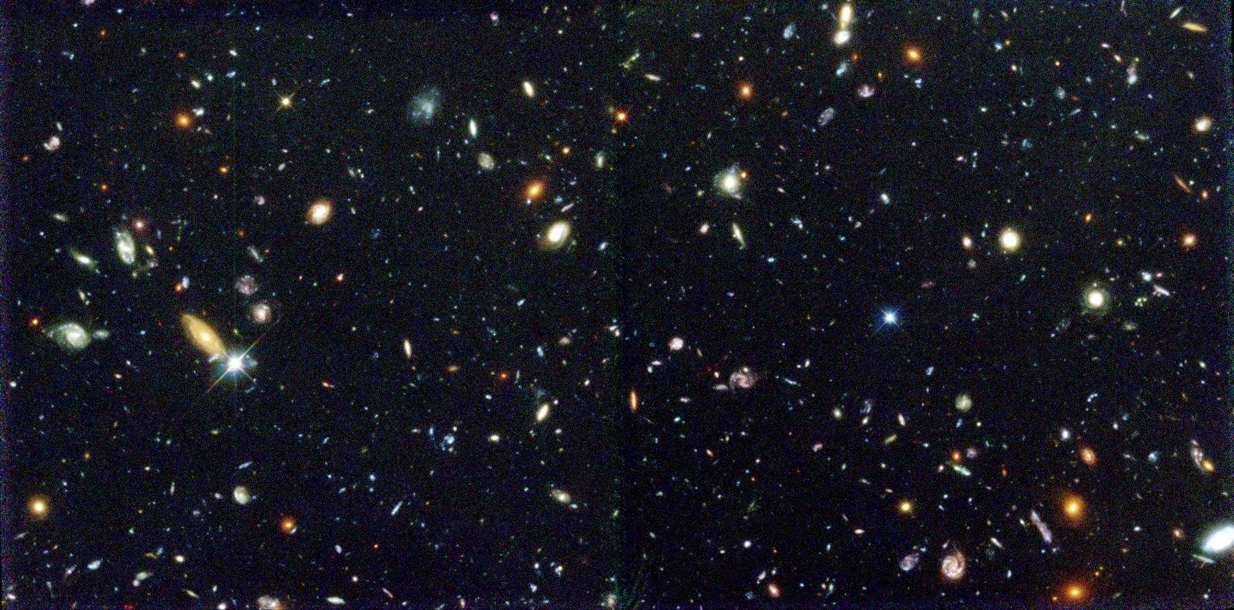 Part del Hubble Deep Field original - Crèdit: STScI, NASA, ESA La portaveu del Sindicat, Rebeca Bonache.