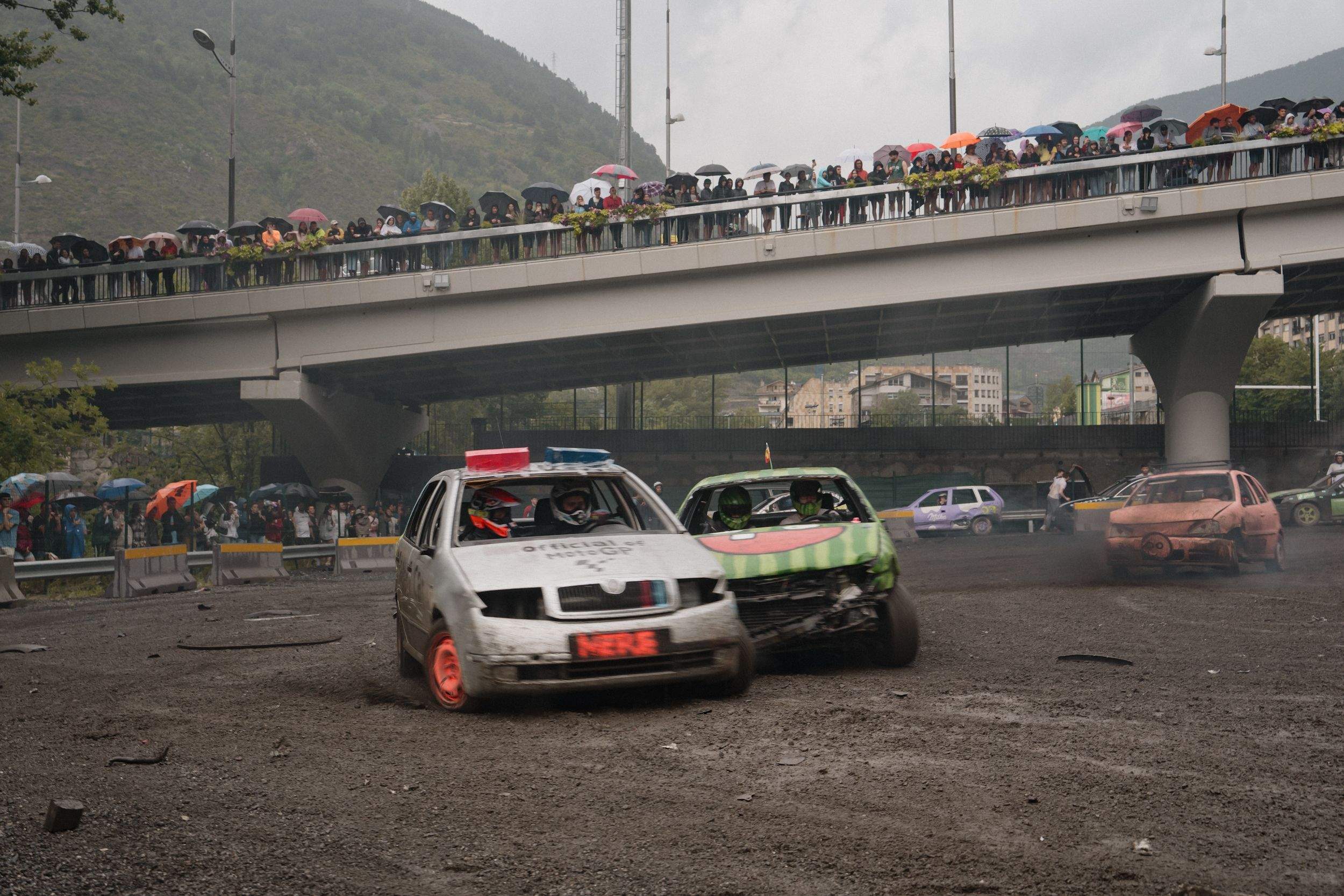 Un instant del 'Crash Car' d'Encamp. // Ruben Calvo