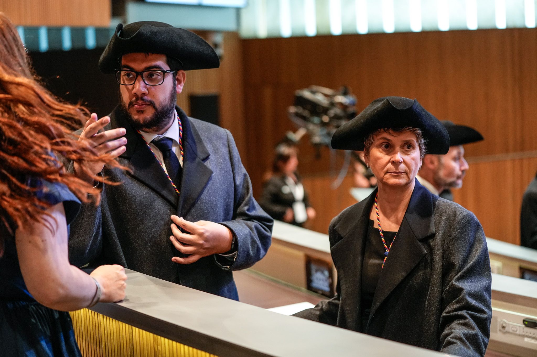 Pere Baró i Susanna Vela durant els instants previs a la sessió. Pere Baró i Susanna Vela durant els instants previs a la sessió.