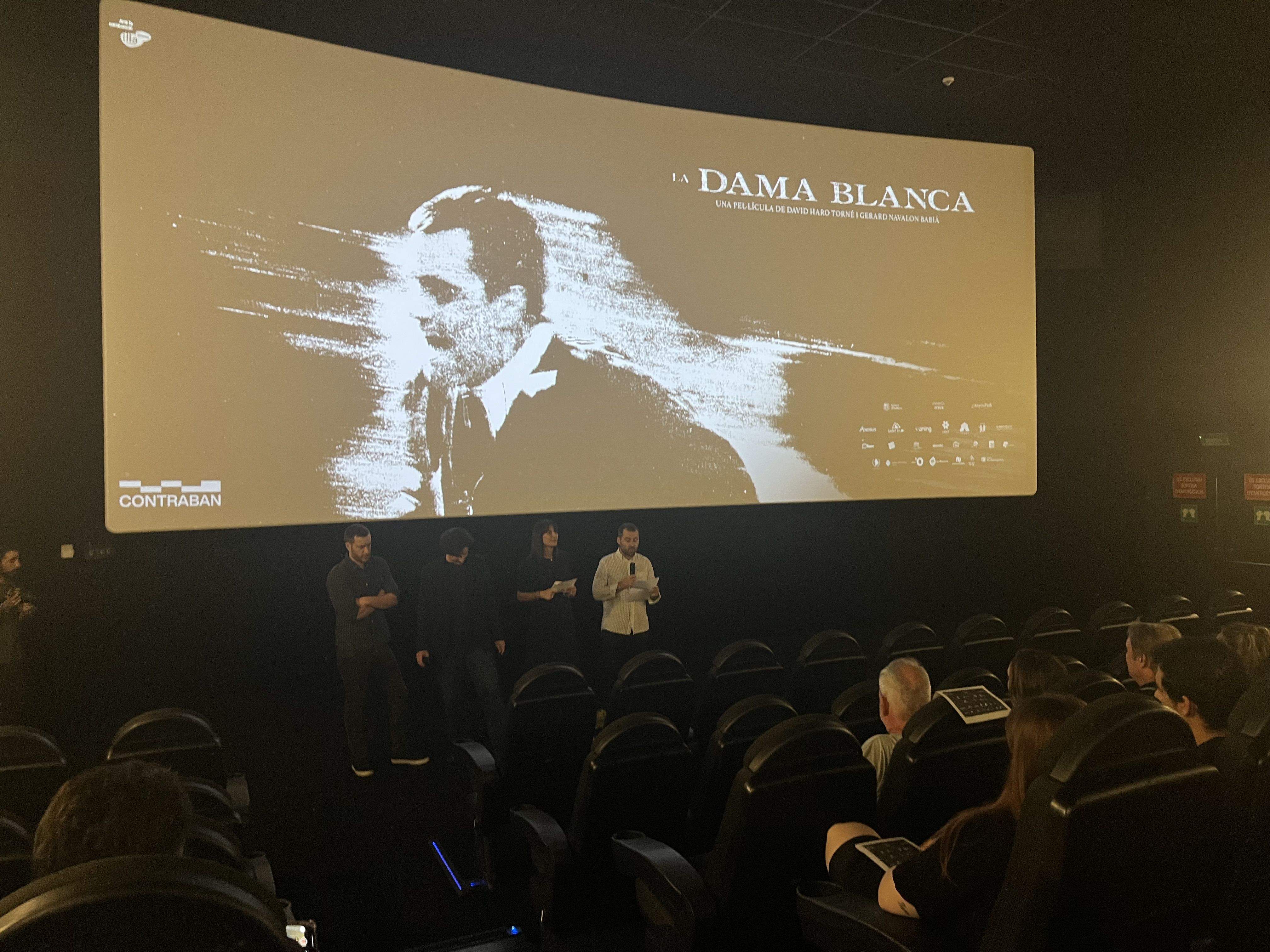 Presentació del curtmetratge la dama blanca. La portaveu del Sindicat, Rebeca Bonache.