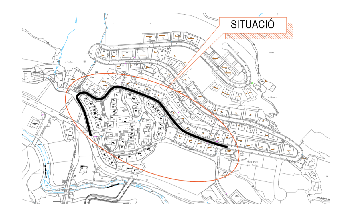 REMODELACIÓ I MILLORA DEL CARRER DE LA URBANITZACIÓ DE SANT PERE, AL TARTER.