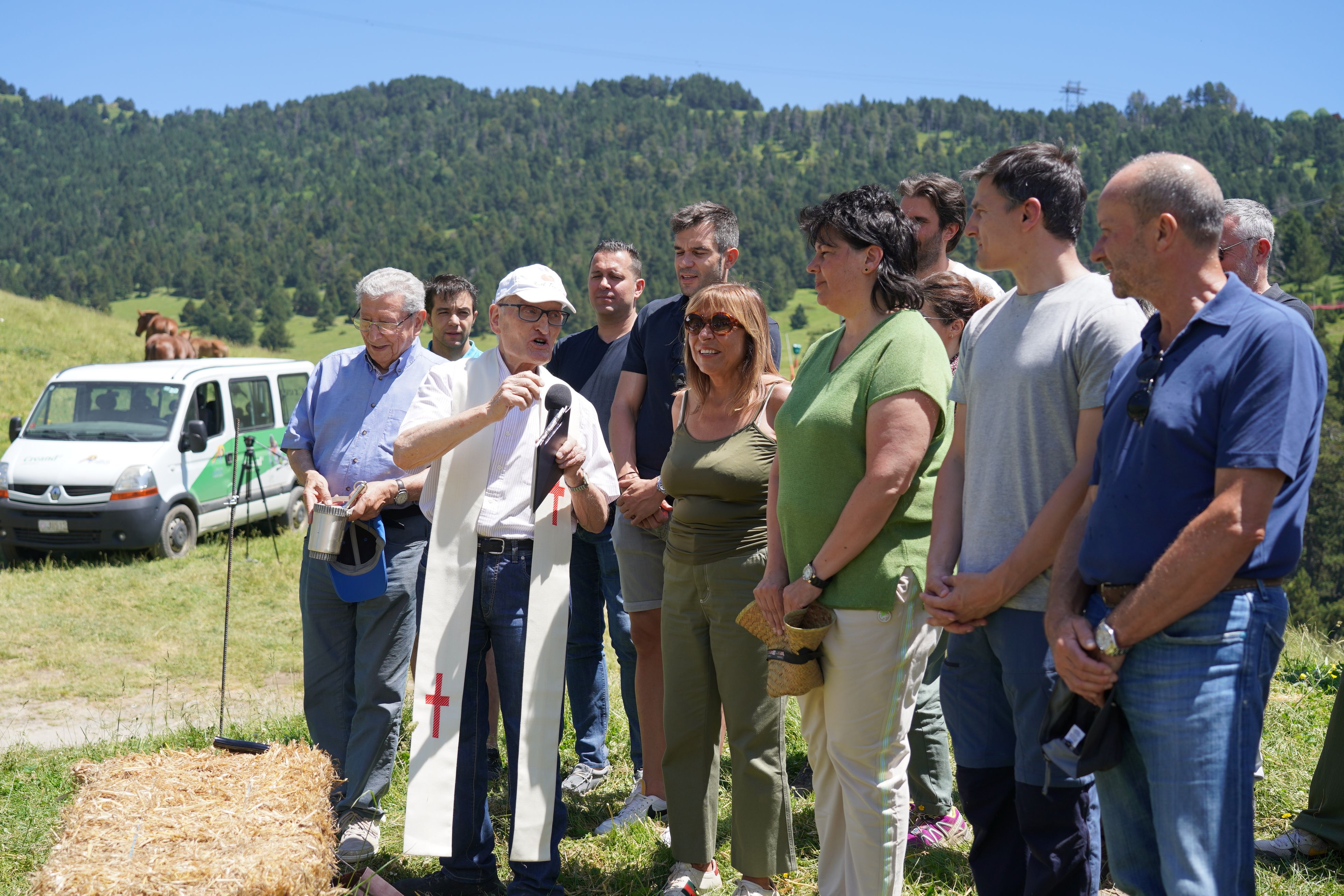 Un instant de la benedicció. Un instant de la benedicció.