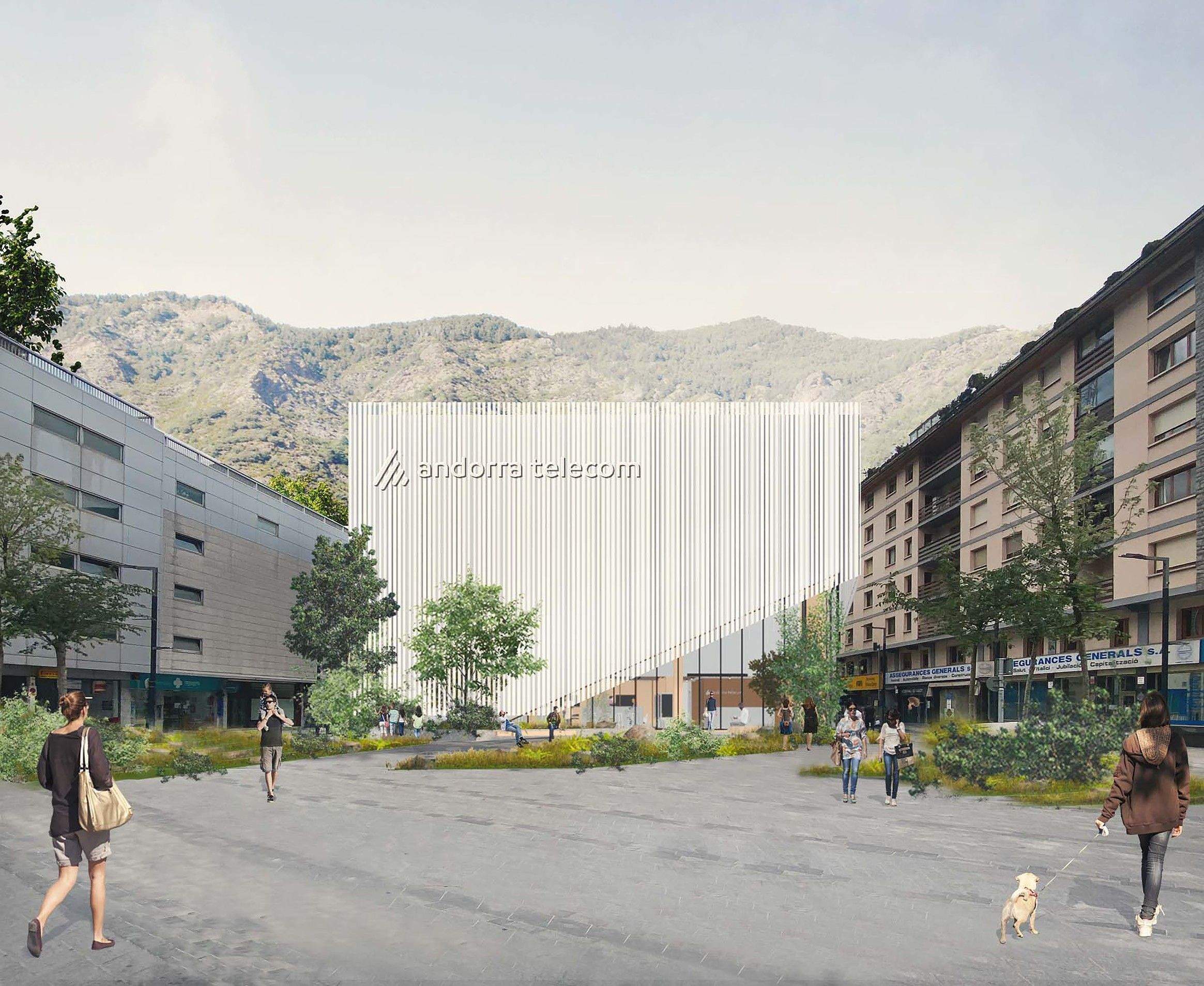 Representació de com quedarà la plaça que dona al carrer Sant Salvador.