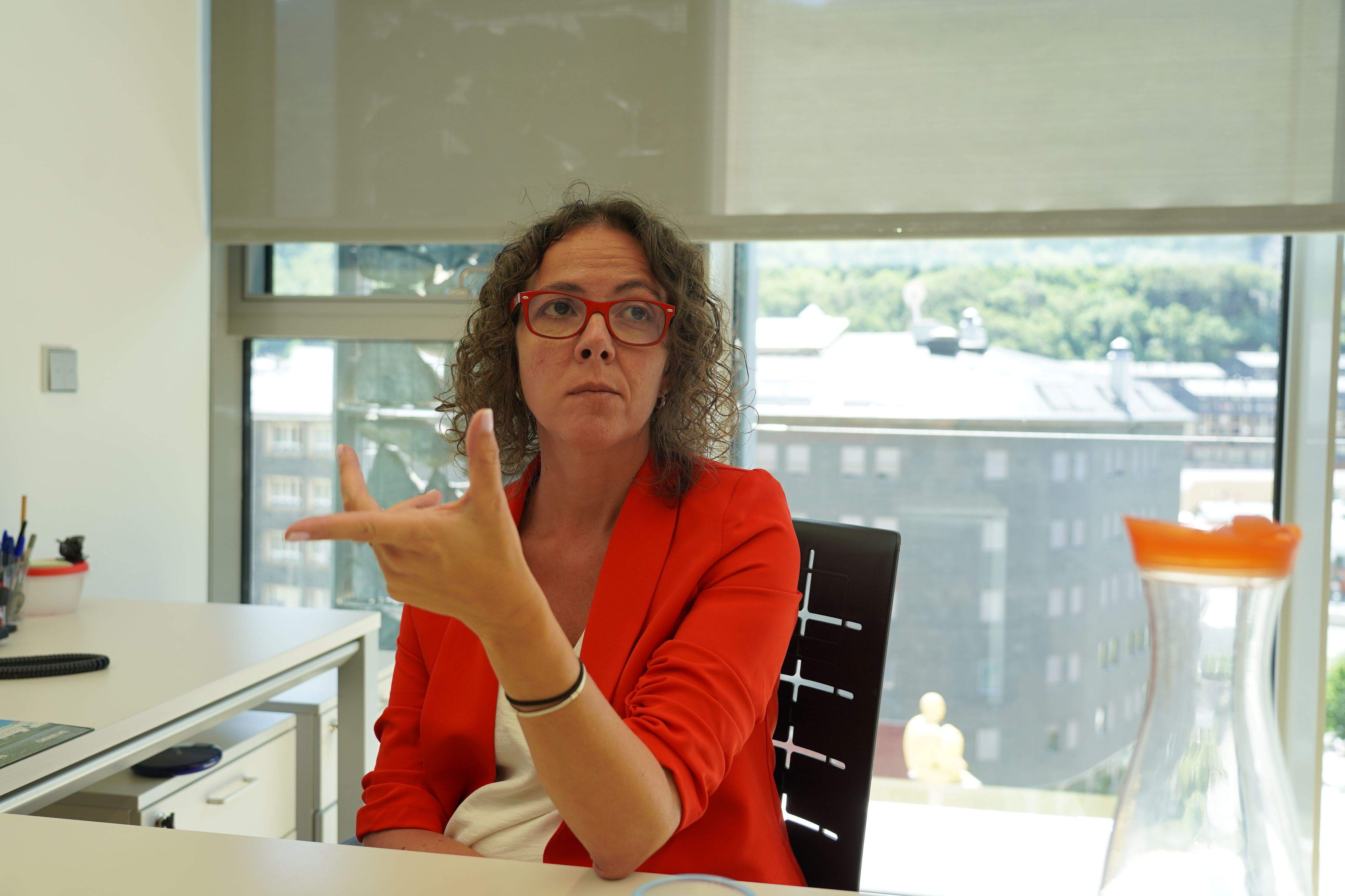 La portaveu del Sindicat, Rebeca Bonache.