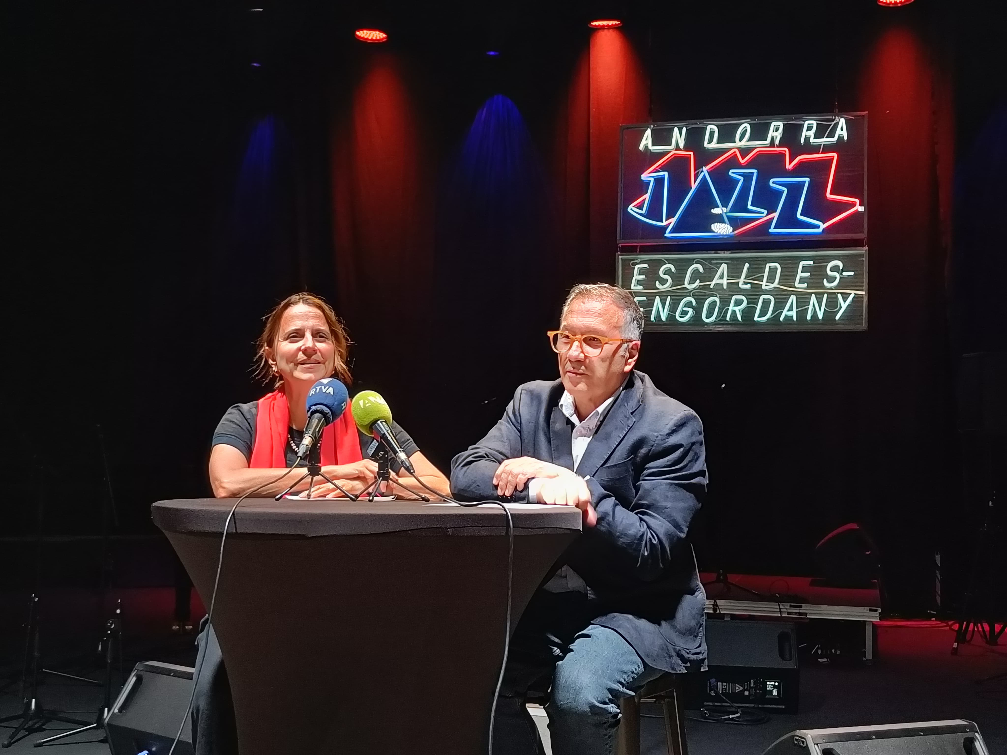 Rosa Gili i Valentí Closa han fet balanç del Festival de Jazz.