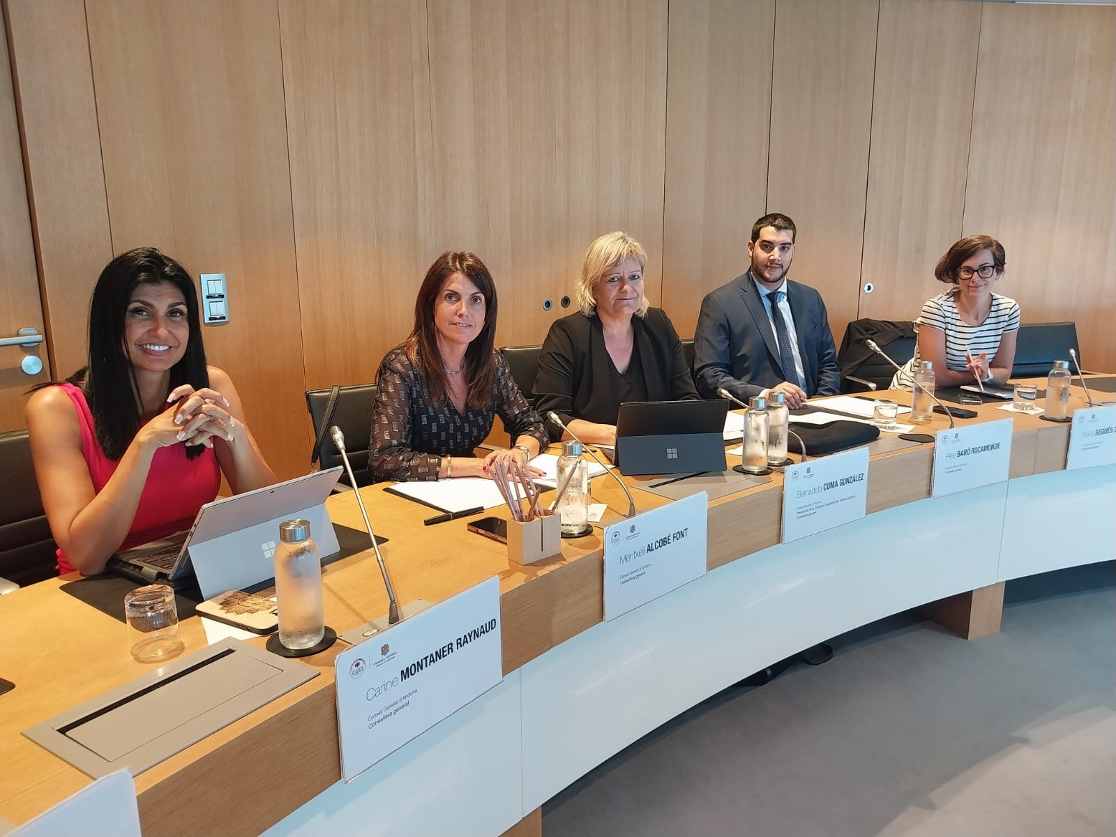 Delegació andorrana que s'ha traslladat a Mònaco.