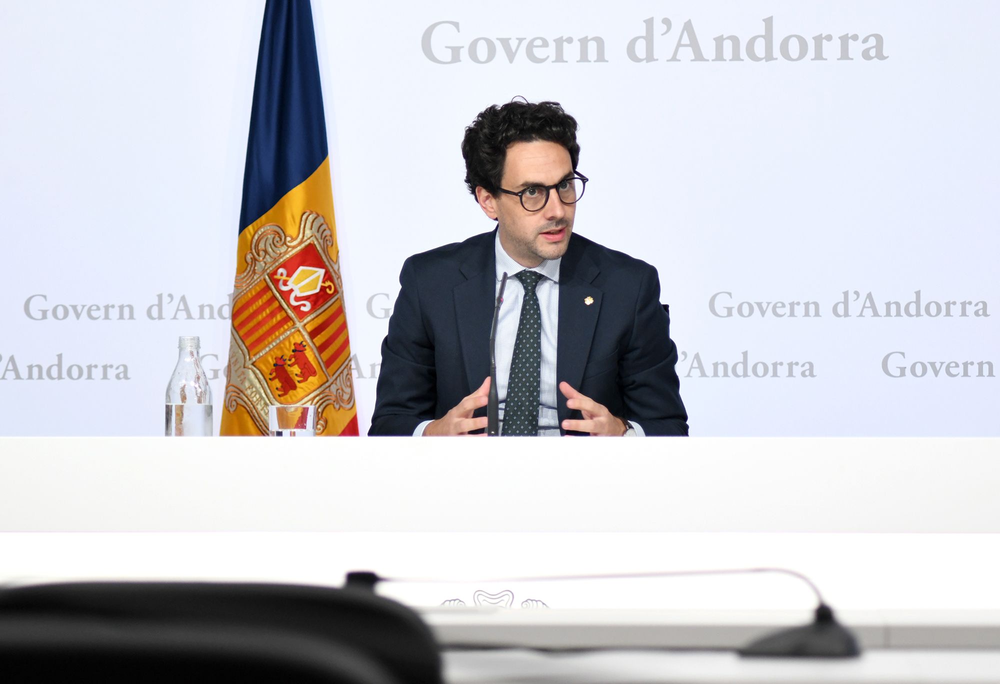 Casal, durant la roda de premsa.