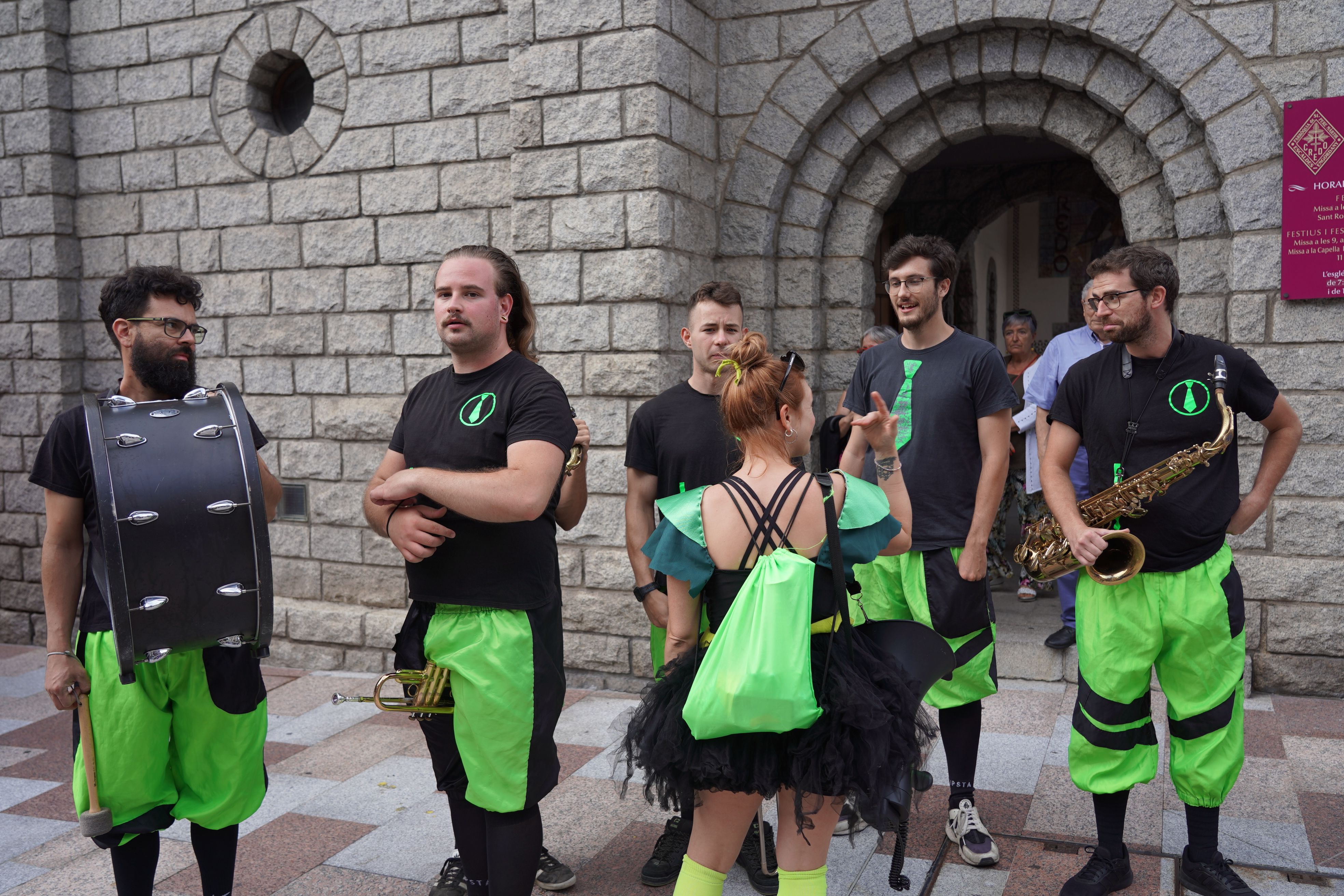 La banda Ho Peta Street Band preparada per animar l’ambient. La banda Ho Peta Street Band preparada per animar l’ambient.