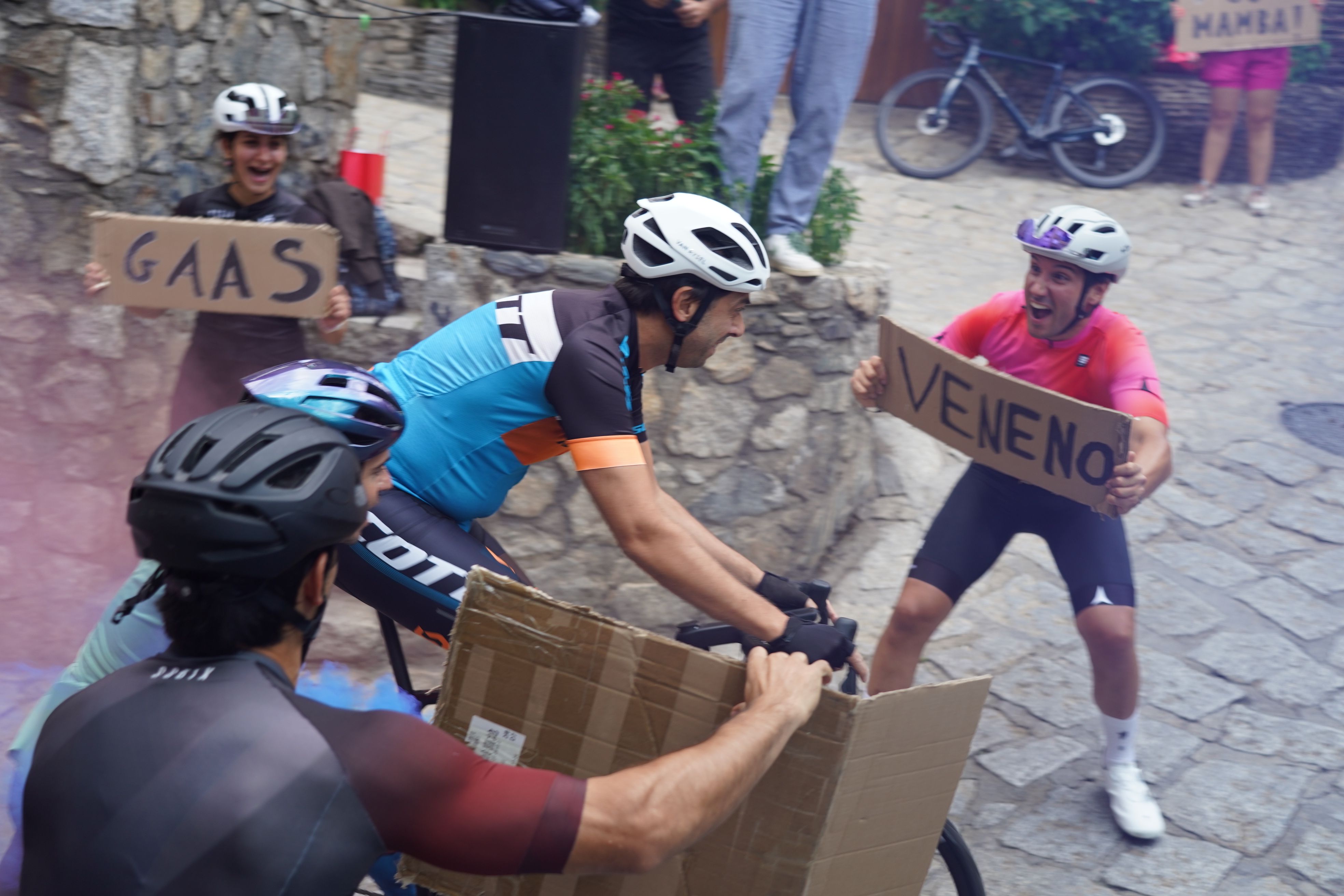 El cònsol major, Sergi González, fent la prova. El cònsol major, Sergi González, fent la prova.