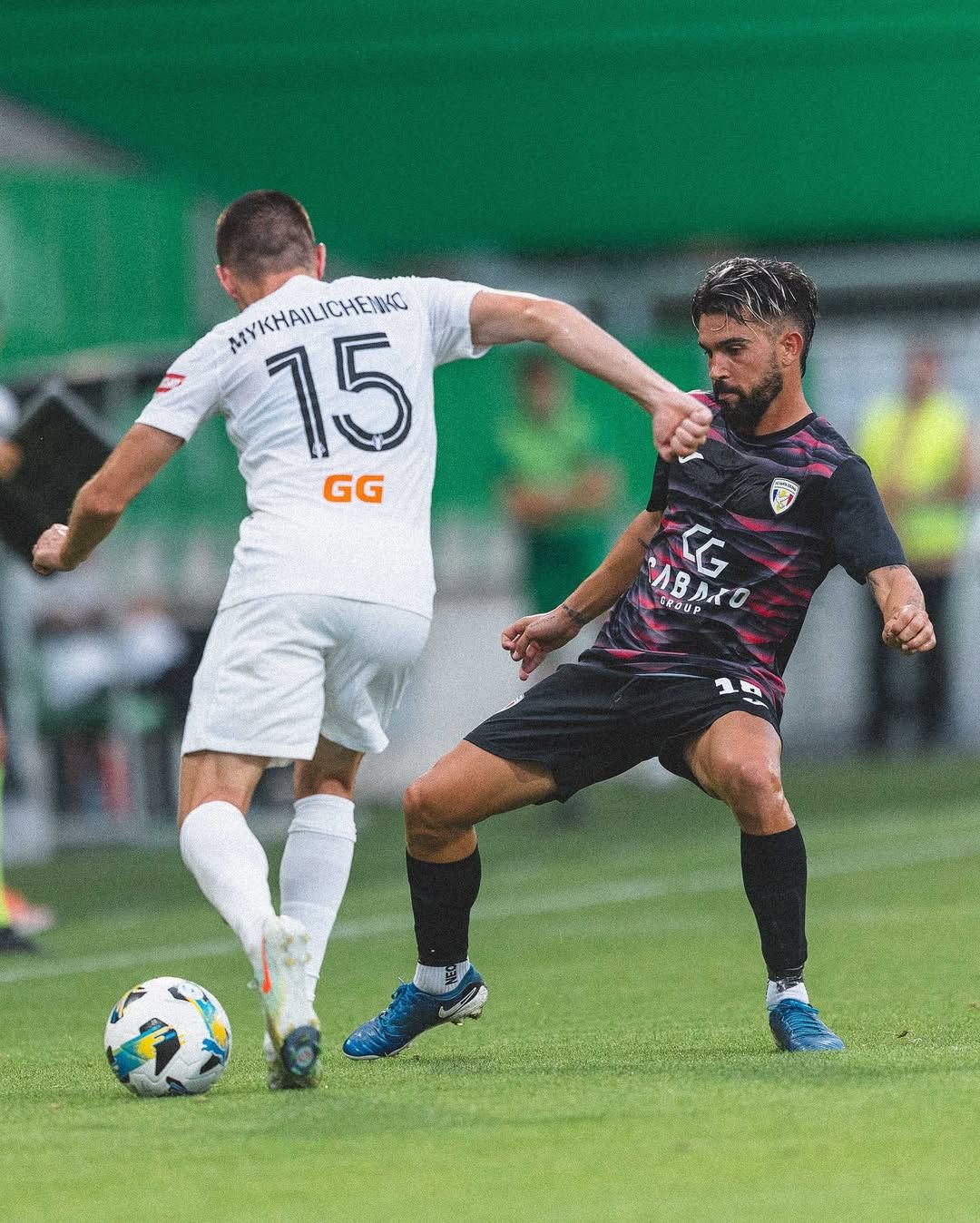 Adrià Arjona, en el duel contra el Polyssia ucraïnès. Adrià Arjona, en el duel contra el Polyssia ucraïnès.