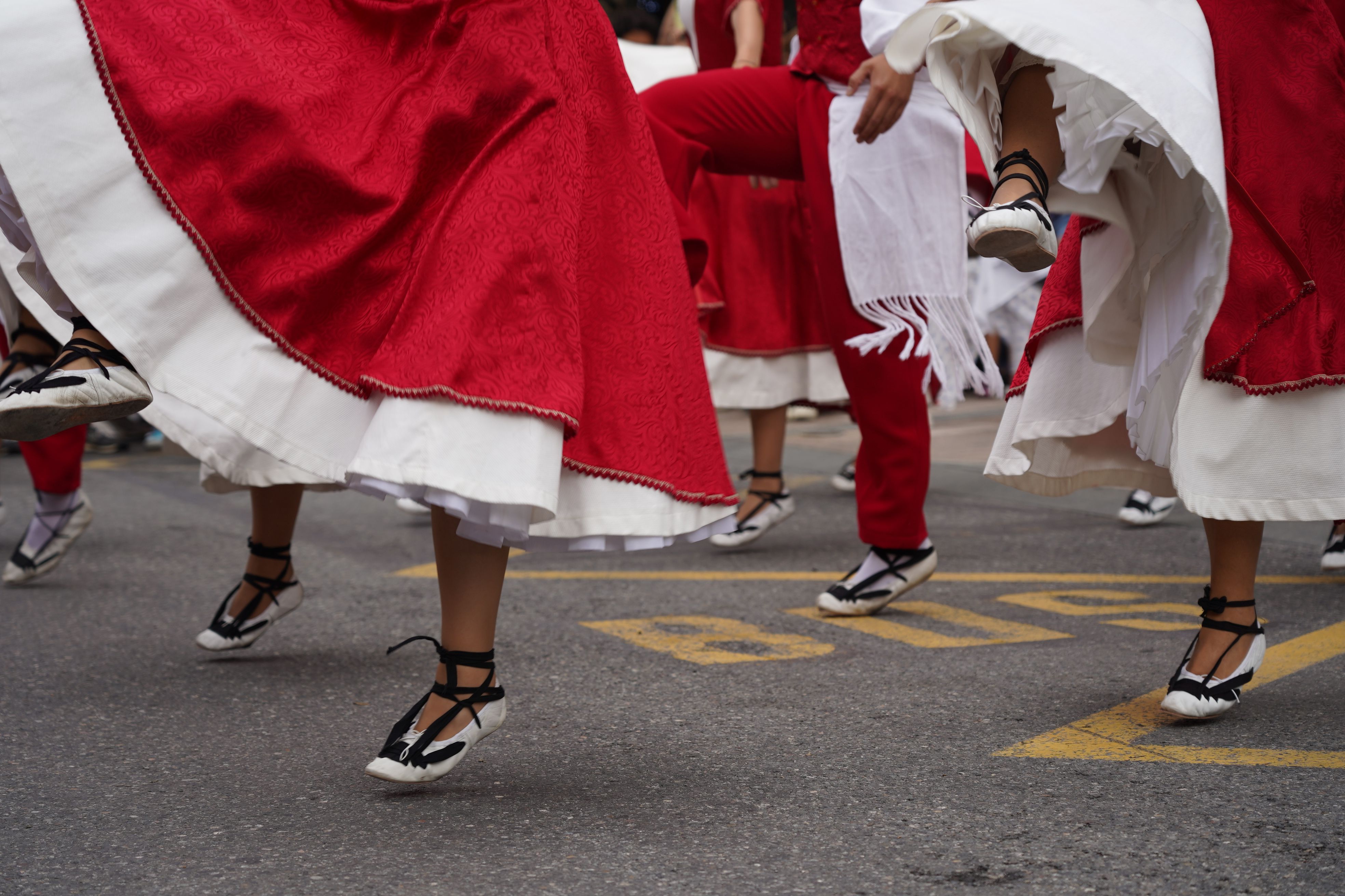 Un detall de la dansa del pregó. Un detall de la dansa del pregó.