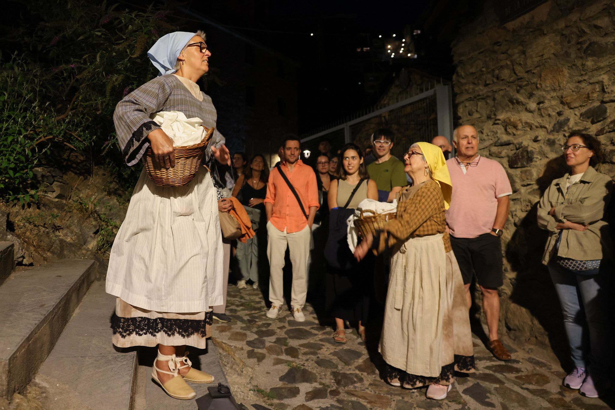 Una de les escenes de 'Turistes i banyistes'. Una de les escenes de 'Turistes i banyistes'.