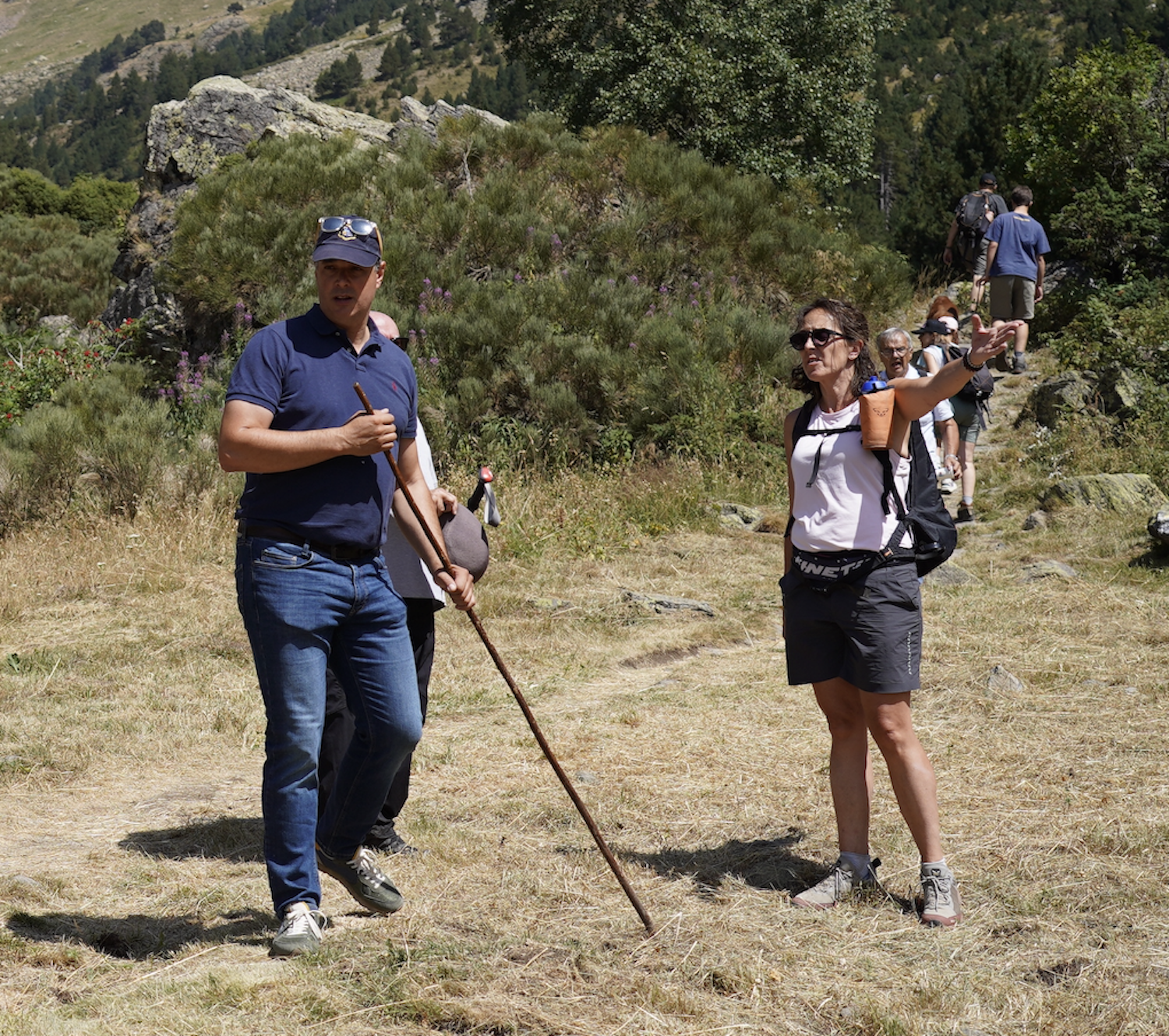Betriu a la benedicció del bestiar, a la vall de Rialb, acompanyat de la consellera general Gemma Riba.