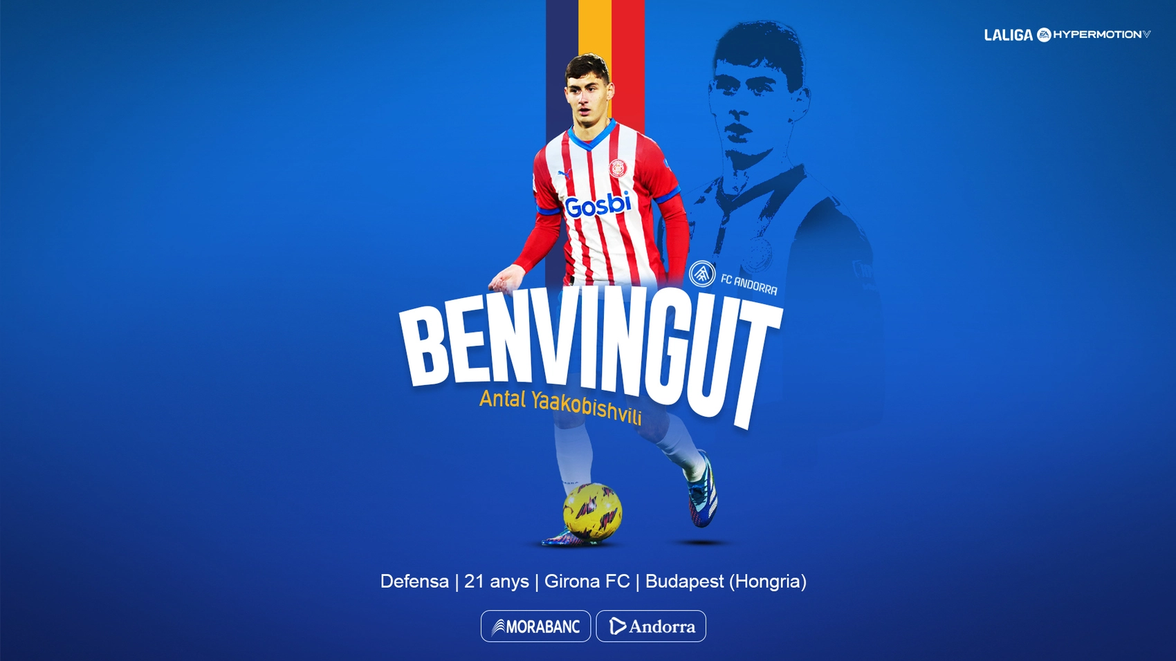 El missatge de benvinguda a Antal.