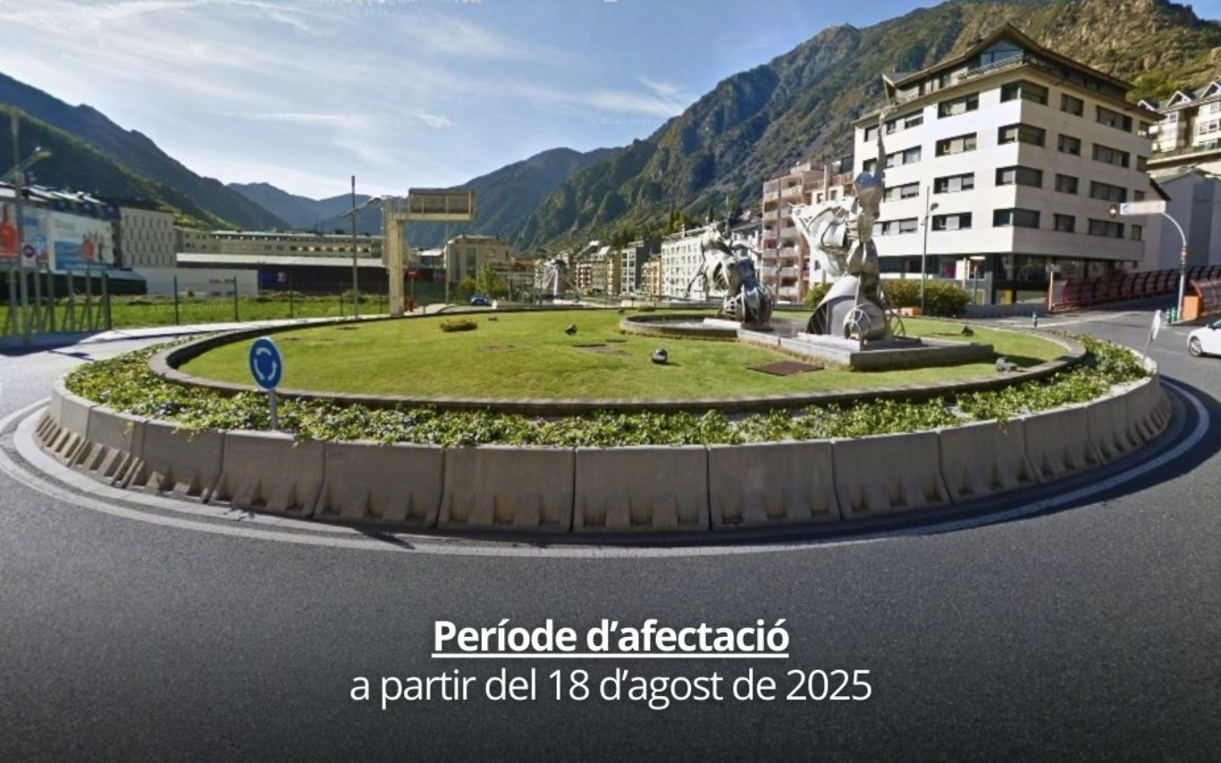 El tram entre la Dama de Gel i el Pont de París romandrà tancat al trànsit del 18 d’agost al 5 de setembre.