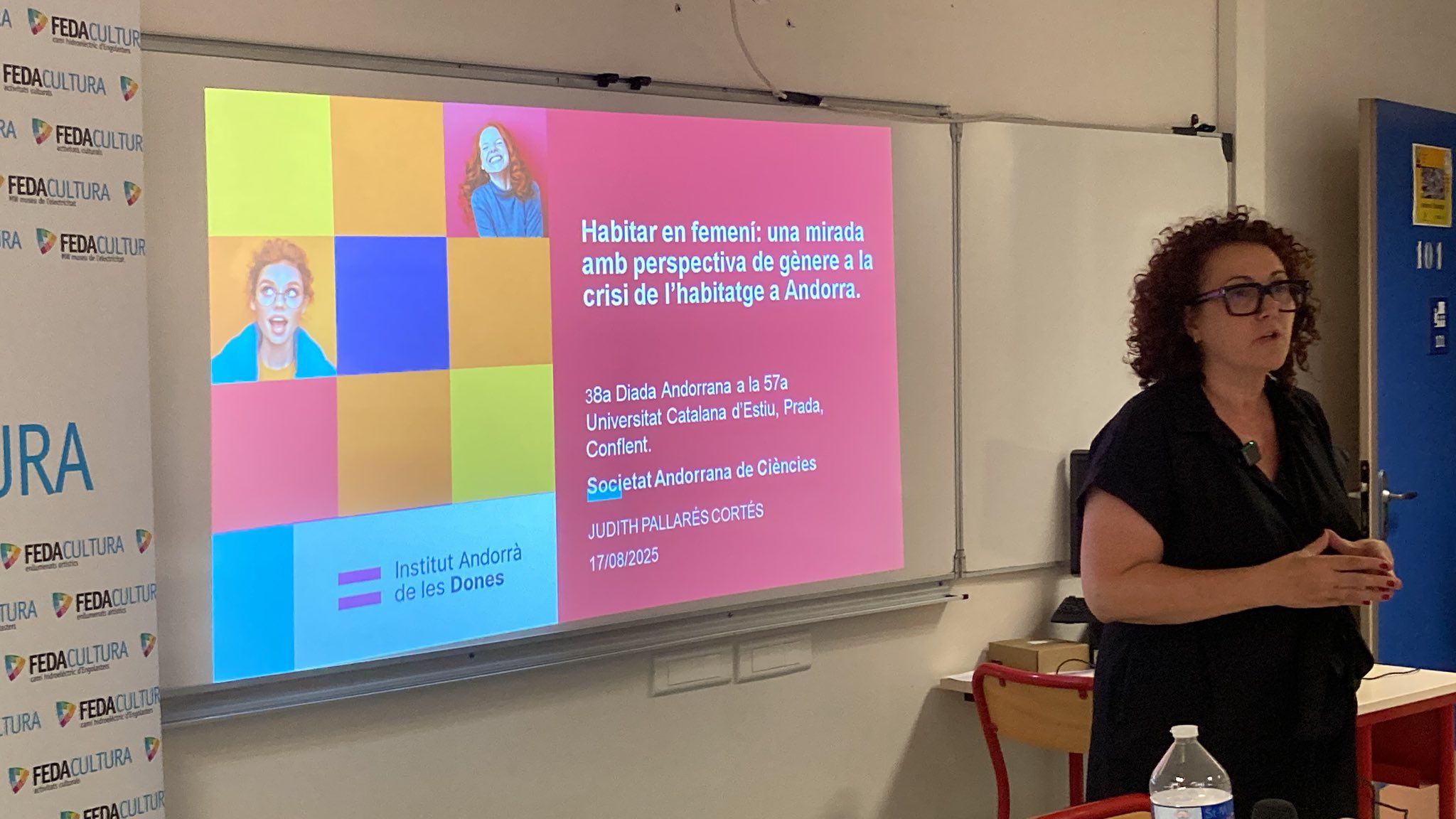 Pallarés, durant la ponència presentada a Prada.