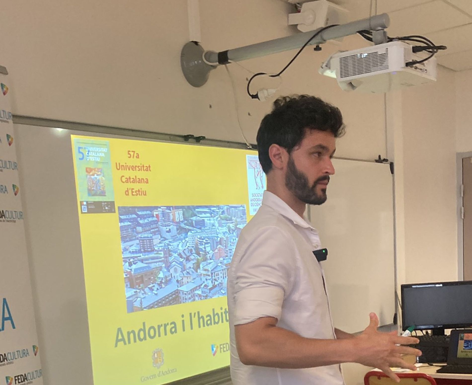 Cerni Escalé ha estat un dels darrers ponents de la jornada a Prada.