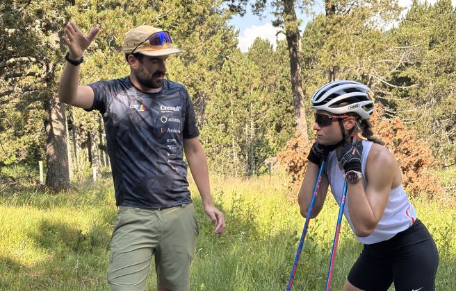 Gina del Rio i Xabier del Val, a Font Romeu FOTO FAE (2) (1) Gina del Rio i Xabier del Val, a Font Romeu FOTO FAE (2) (1)