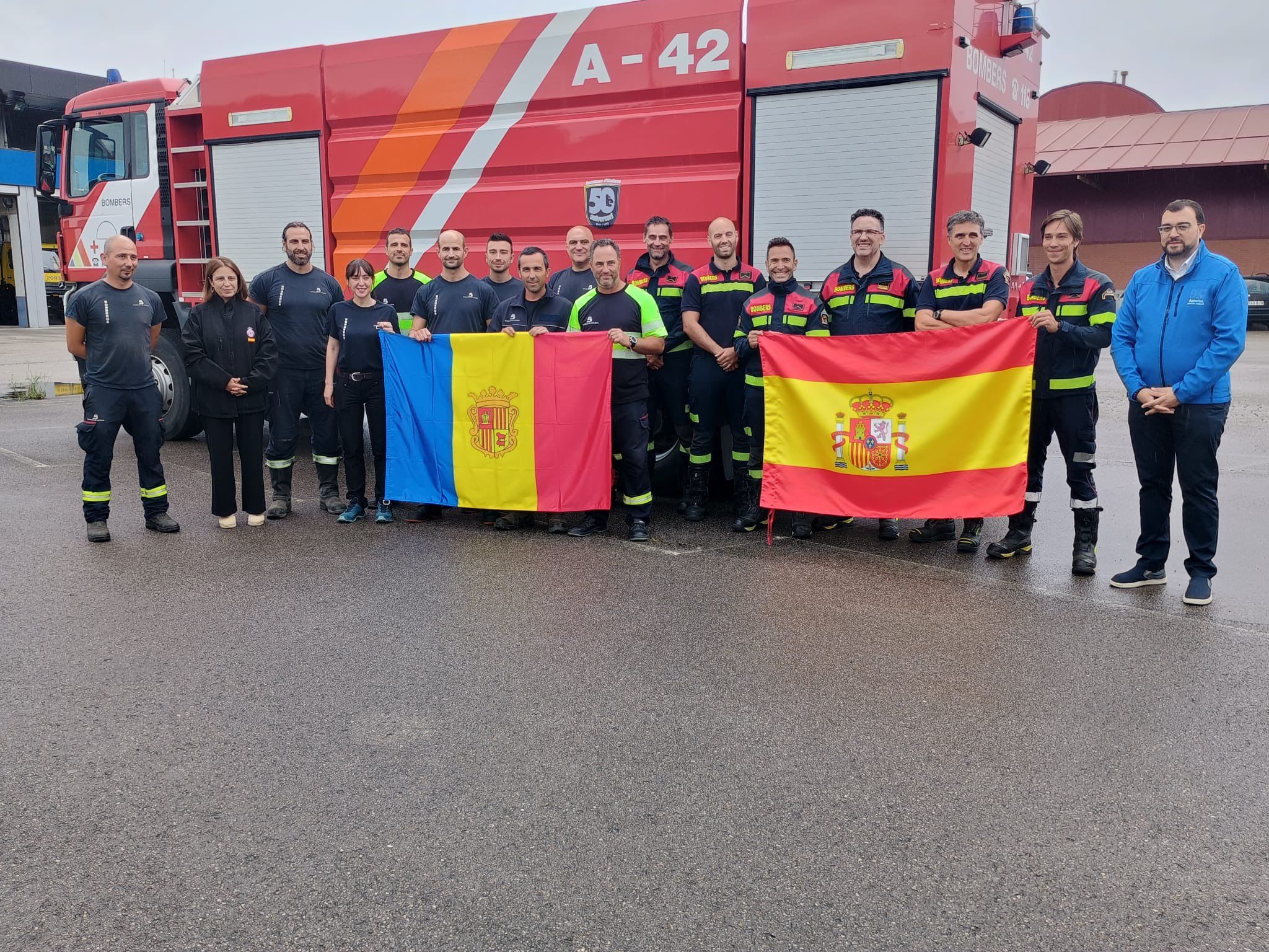 Els bombers andorrans ja han arribat a Astúries.