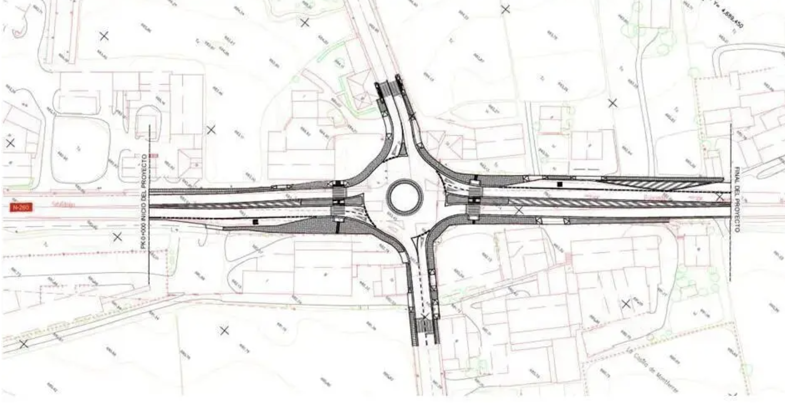 Plànol de la projecció de la rotonda.