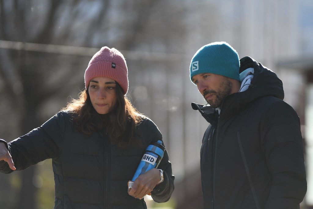 Doria, en una imatge d'aquest hivern amb el seu entrenador Cristian Tobio. Doria, en una imatge d'aquest hivern amb el seu entrenador Cristian Tobio.