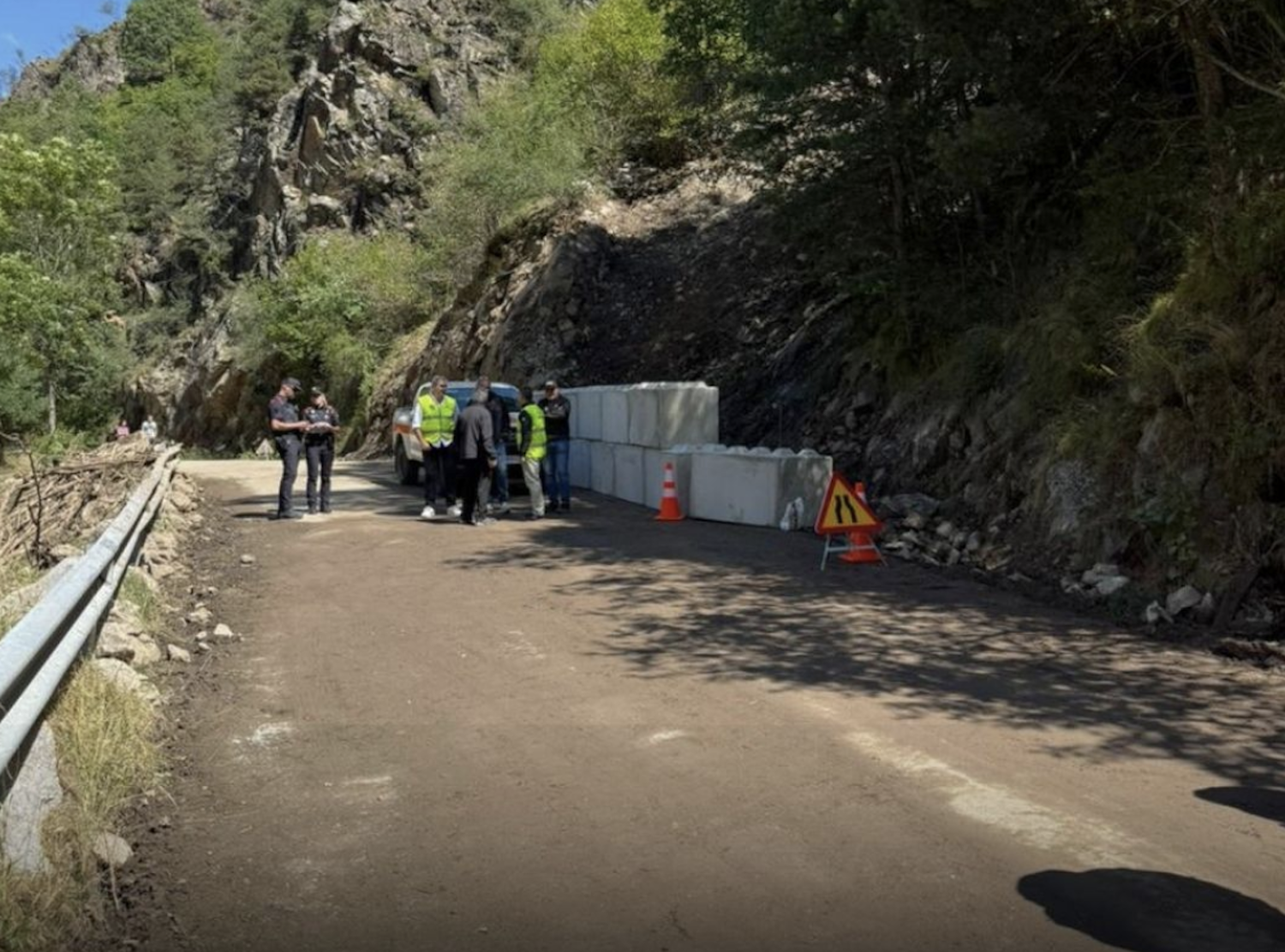 La carretera ‘recuperada’ d’accés a Os de Civís.
