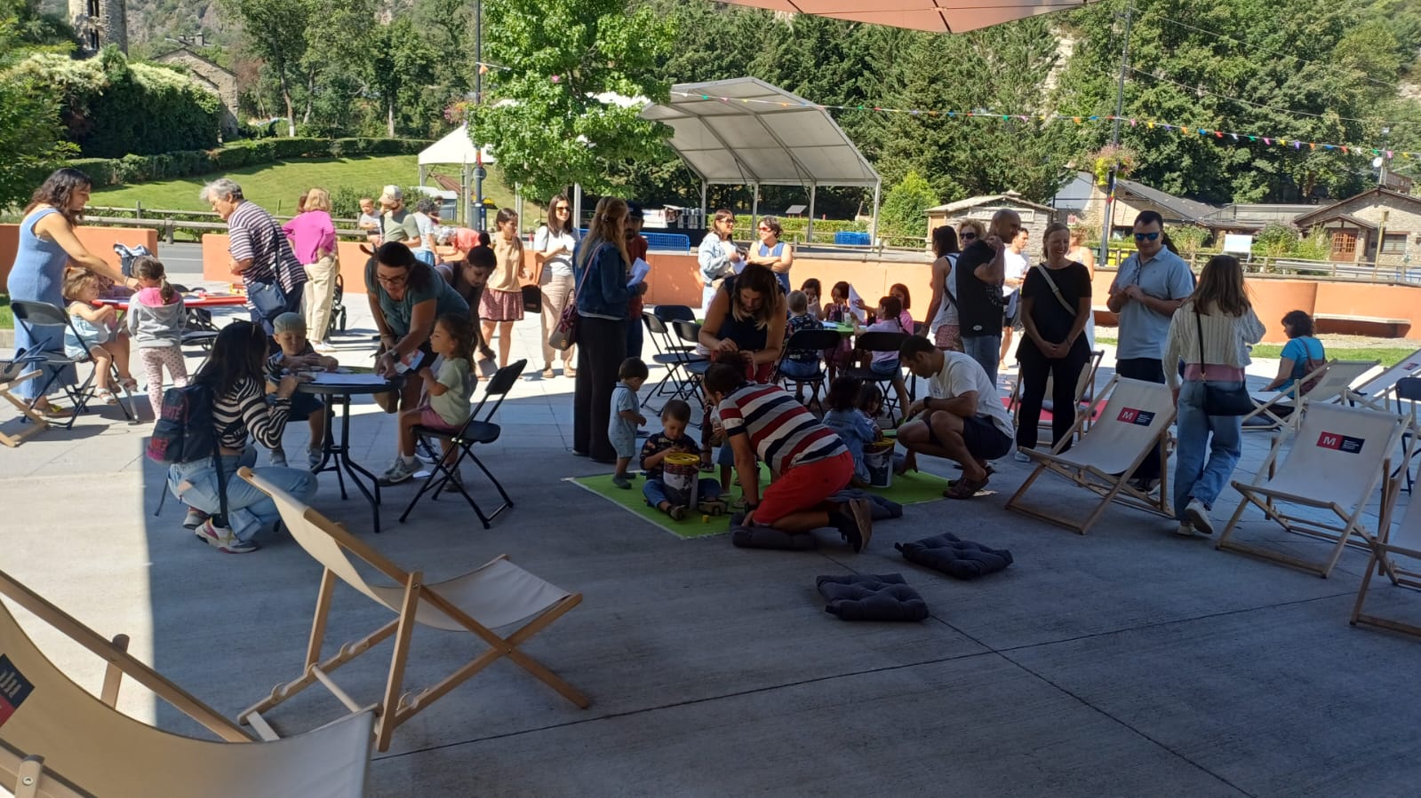 Espectacle de titelles d'aquest matí.