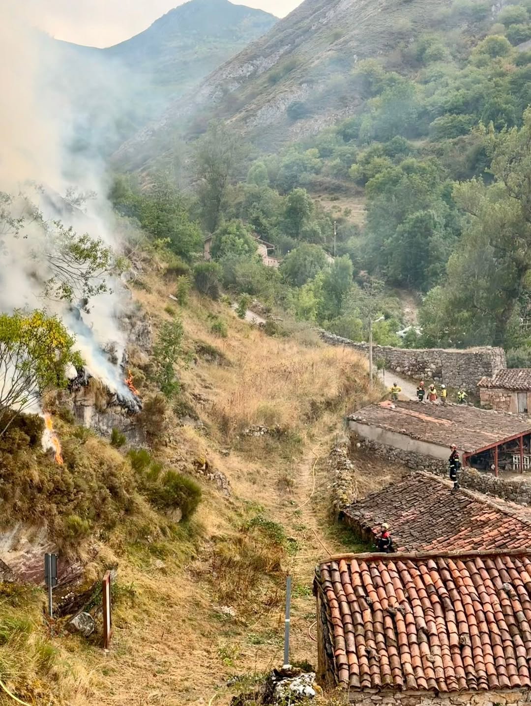Els incendis han estat a tocar de nuclis habitats. Els incendis han estat a tocar de nuclis habitats.